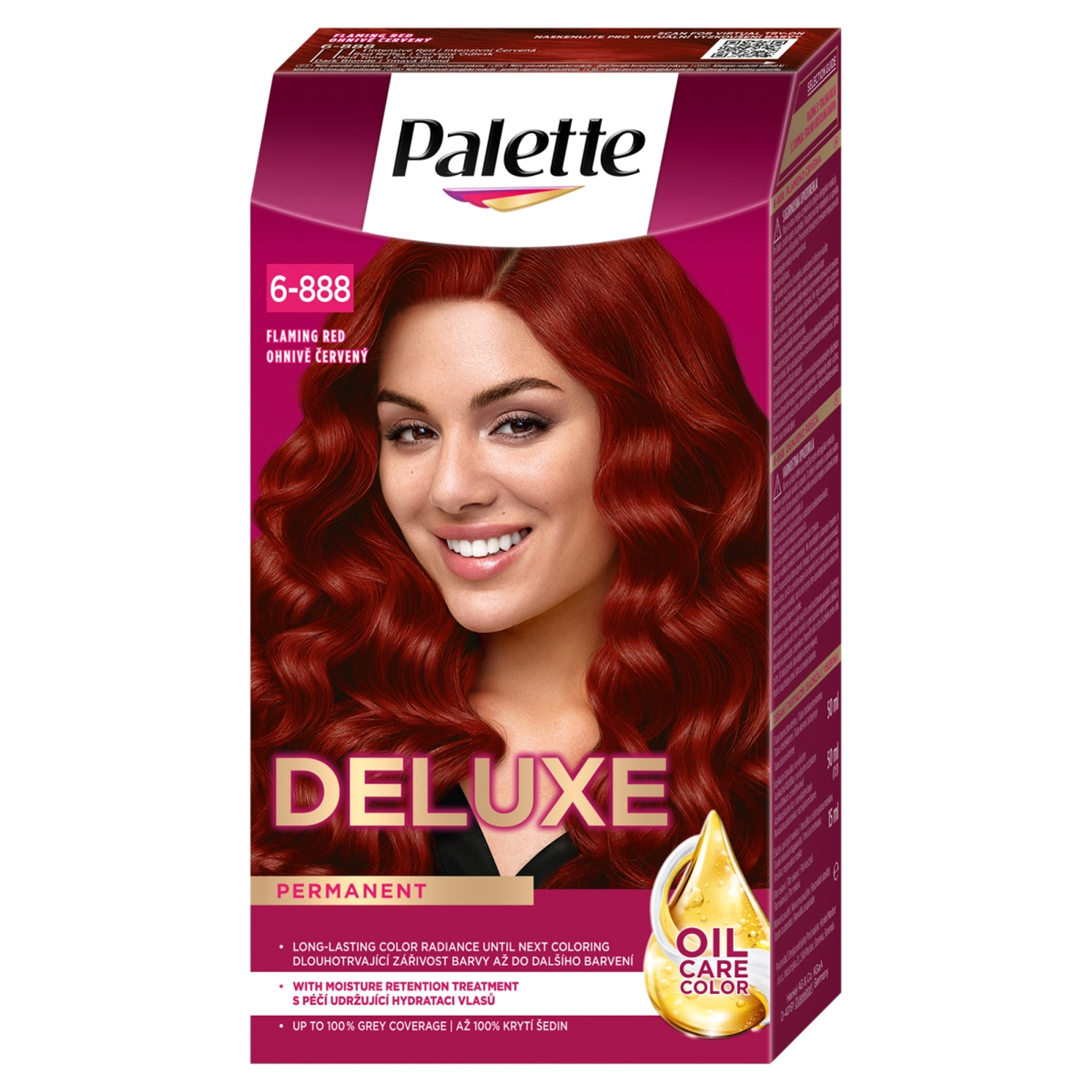Palette Deluxe 6-888 tűzvörös intenzív krémhajfesték (575) - 1 db