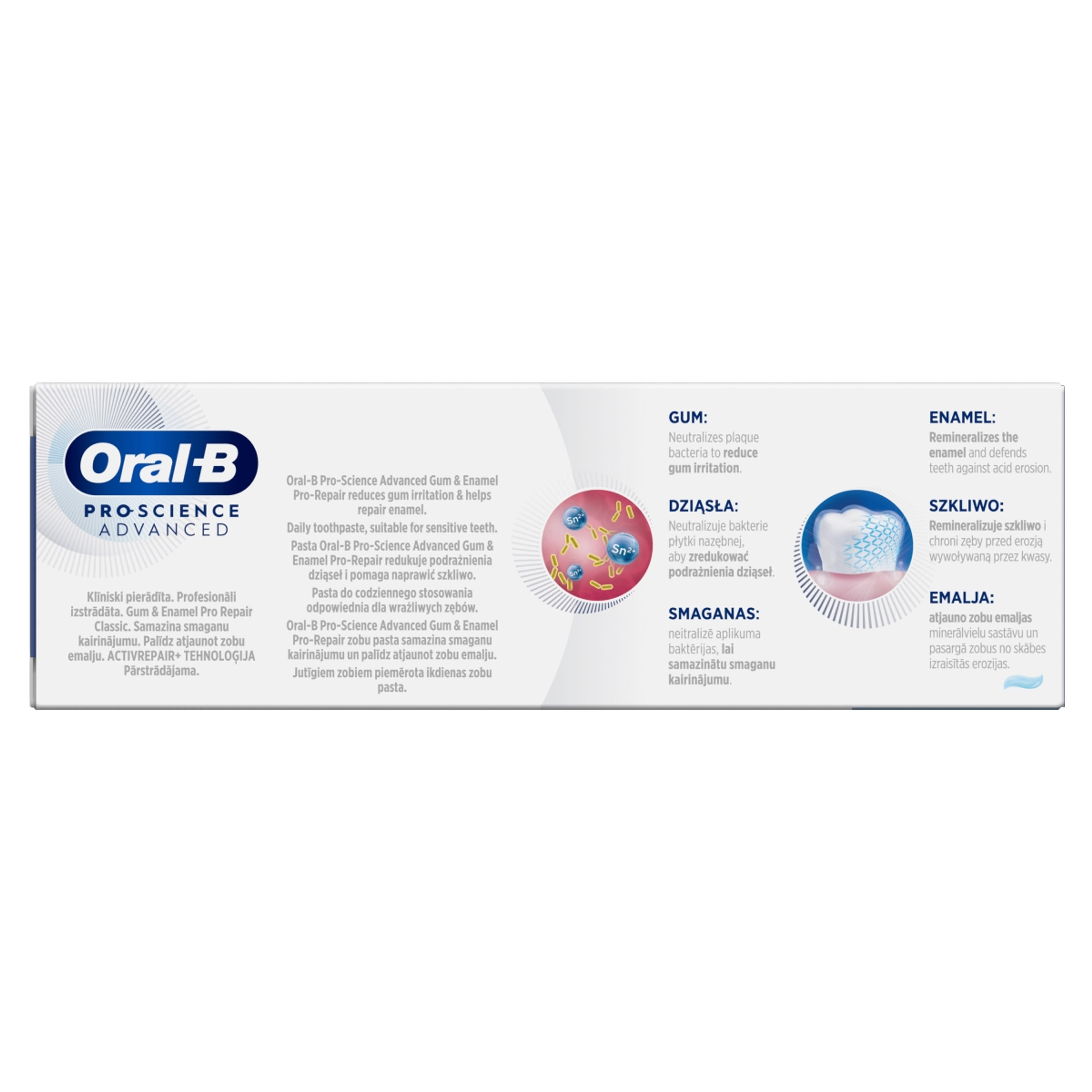 Oral-B Pro. Advanced Gum & Enamel Repair fogkrém - 75 ml-4