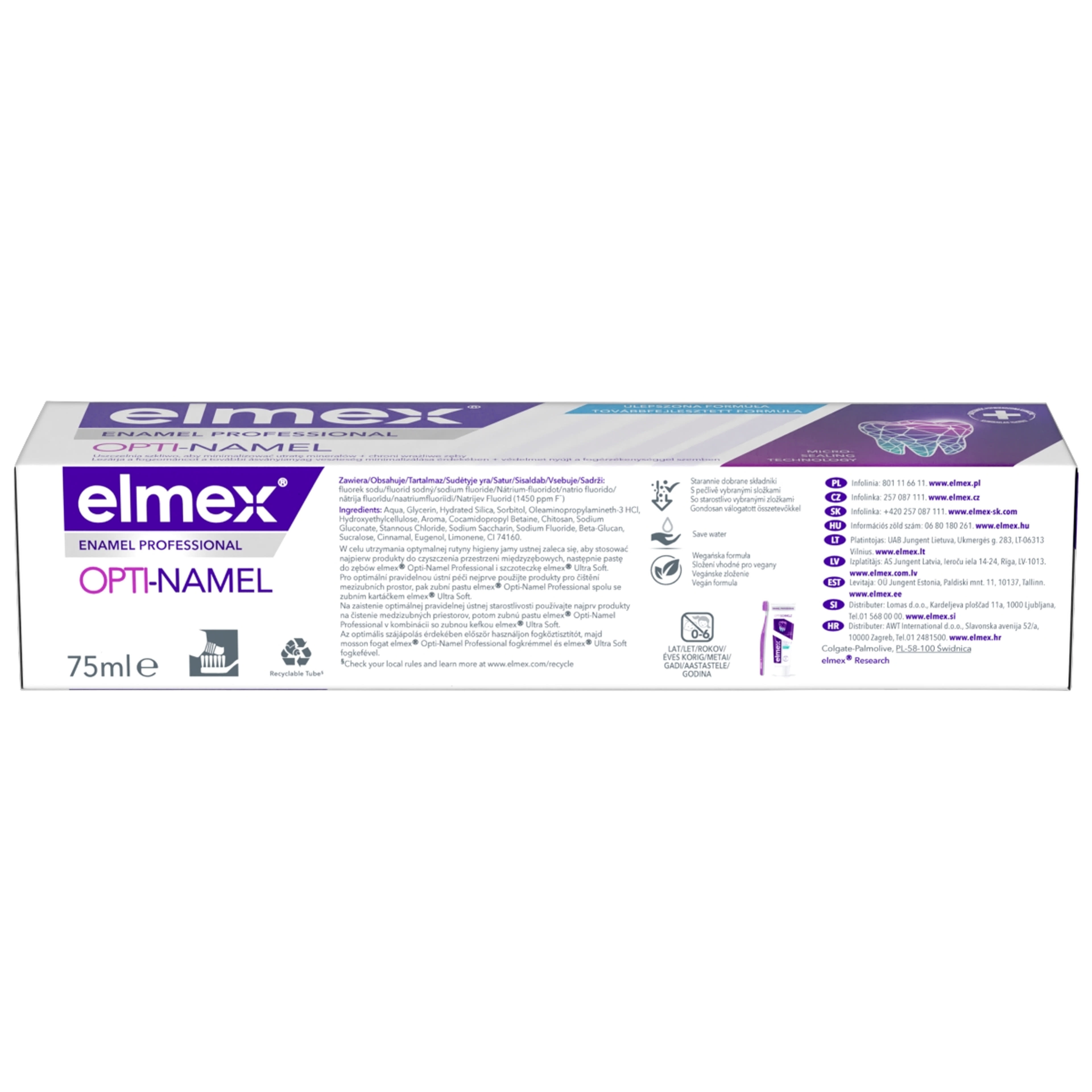 Elmex Professional Opti-namel fogkrém a fogzománc védelmére - 75 ml-3