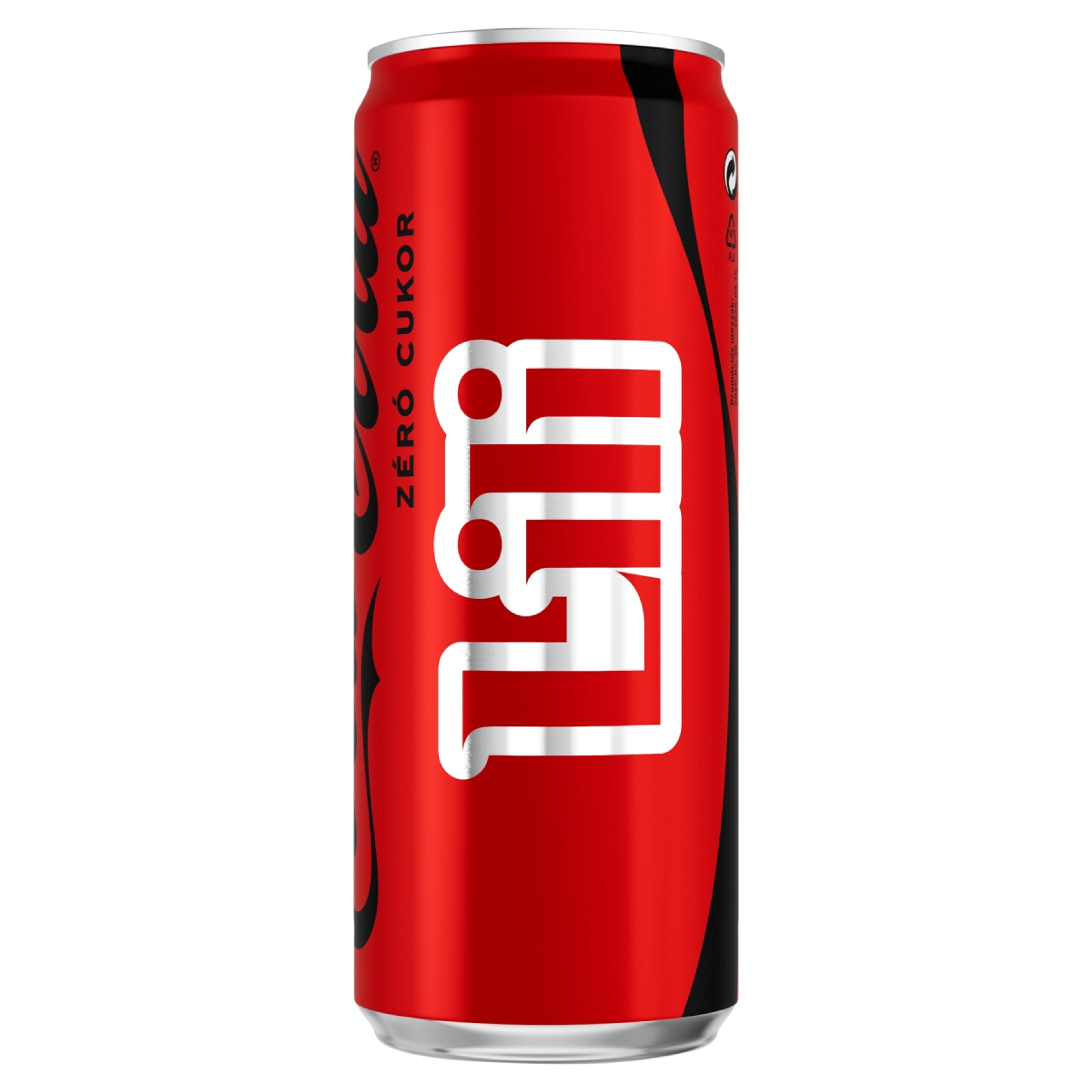 Coca-Cola Zero colaízű energiamentes szénsavas üdítőital édesítőszerekkel - 330 ml