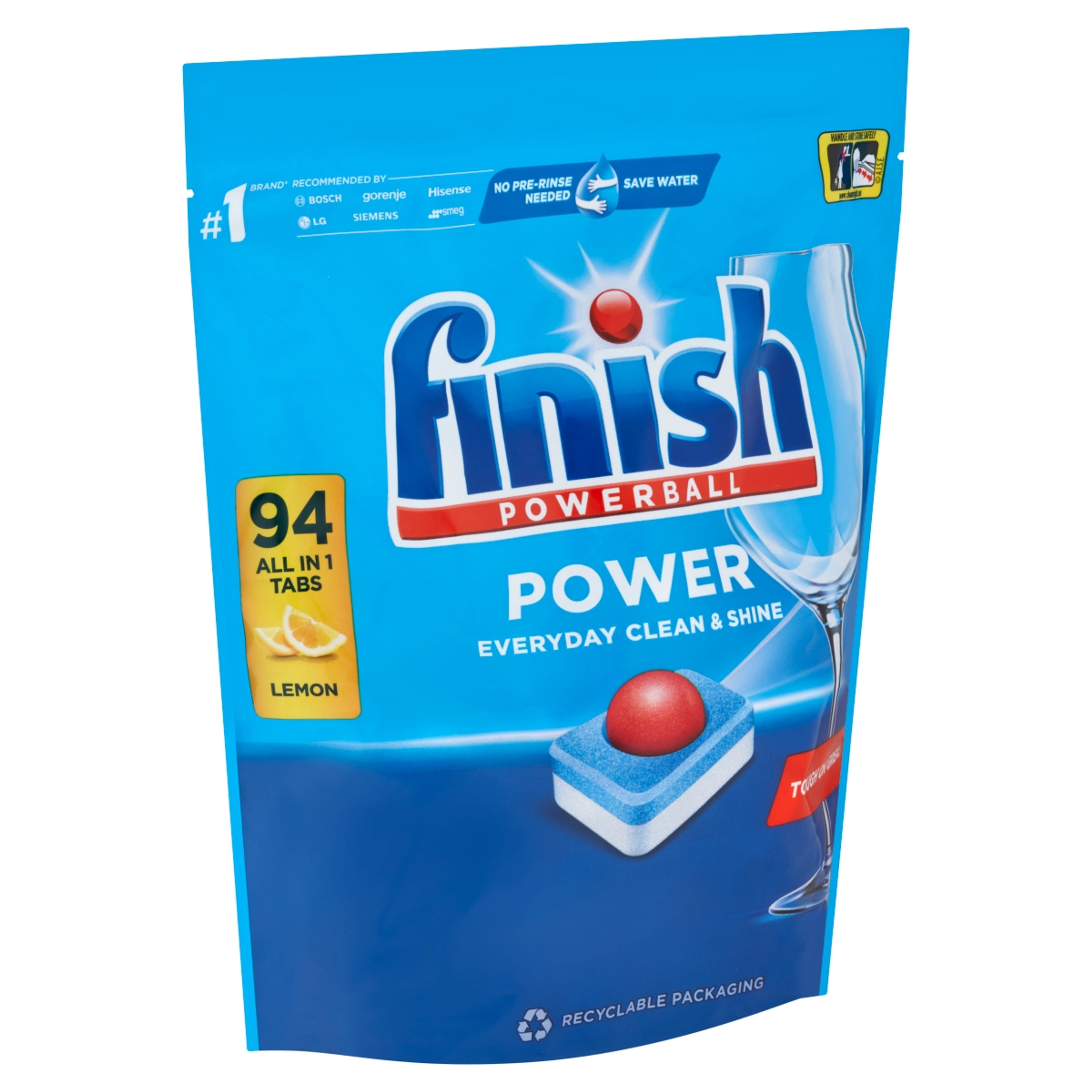 Finish All In One Max Lemon mosogatógép tabletta - 94 db-3