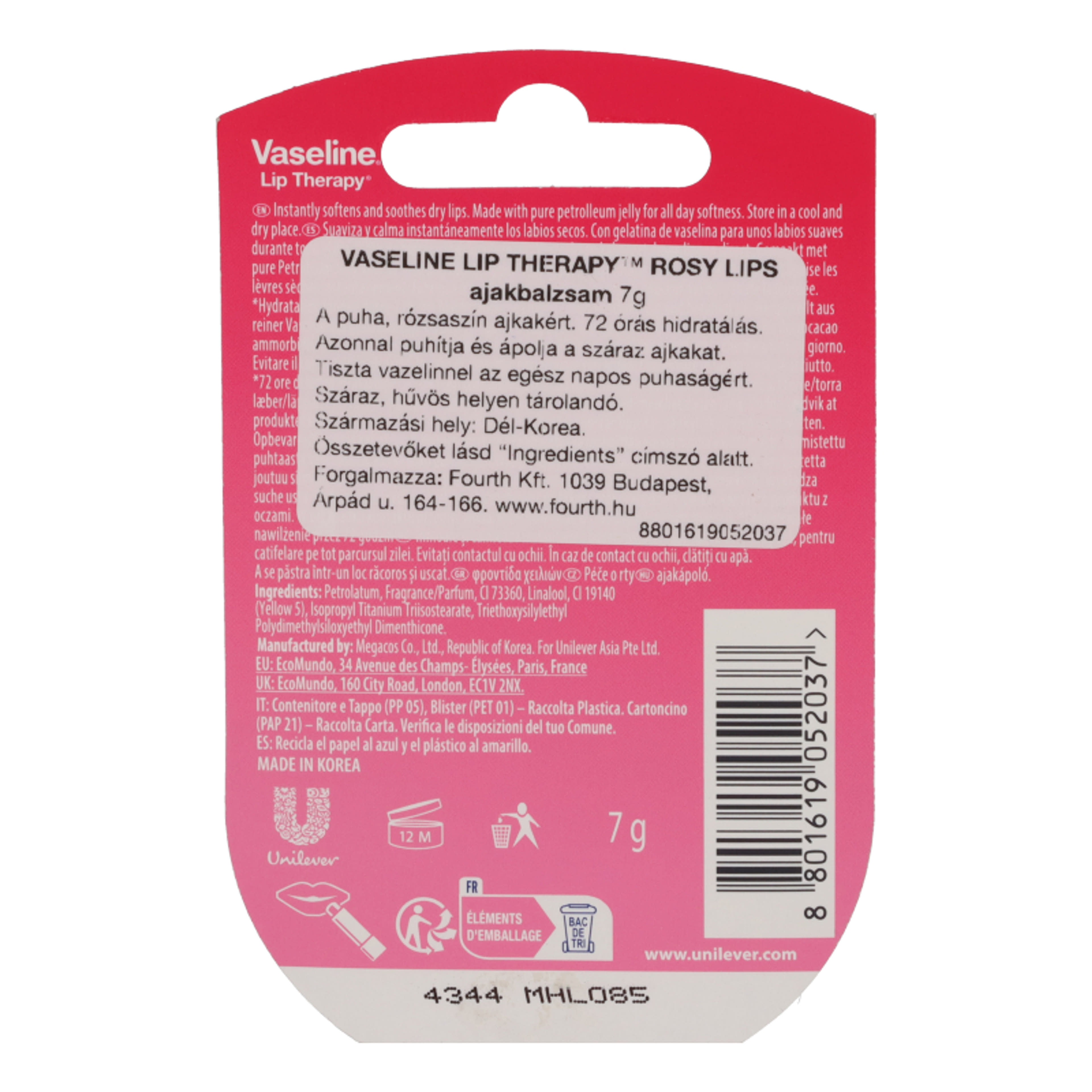 Vaseline Rosy ajakbalzsam - 7 g-3