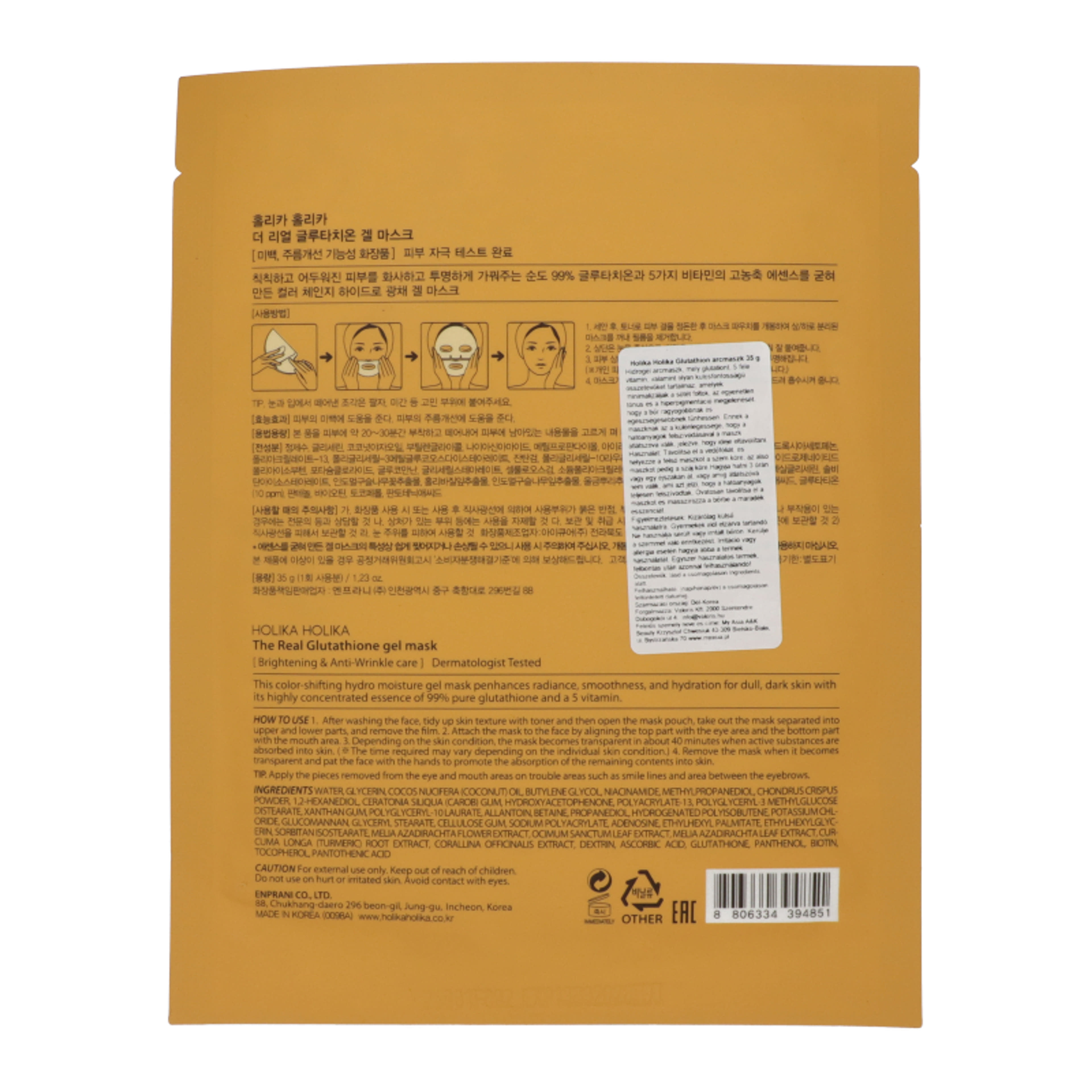 Holika Holika Glutathion arcmaszk - 35 g-2