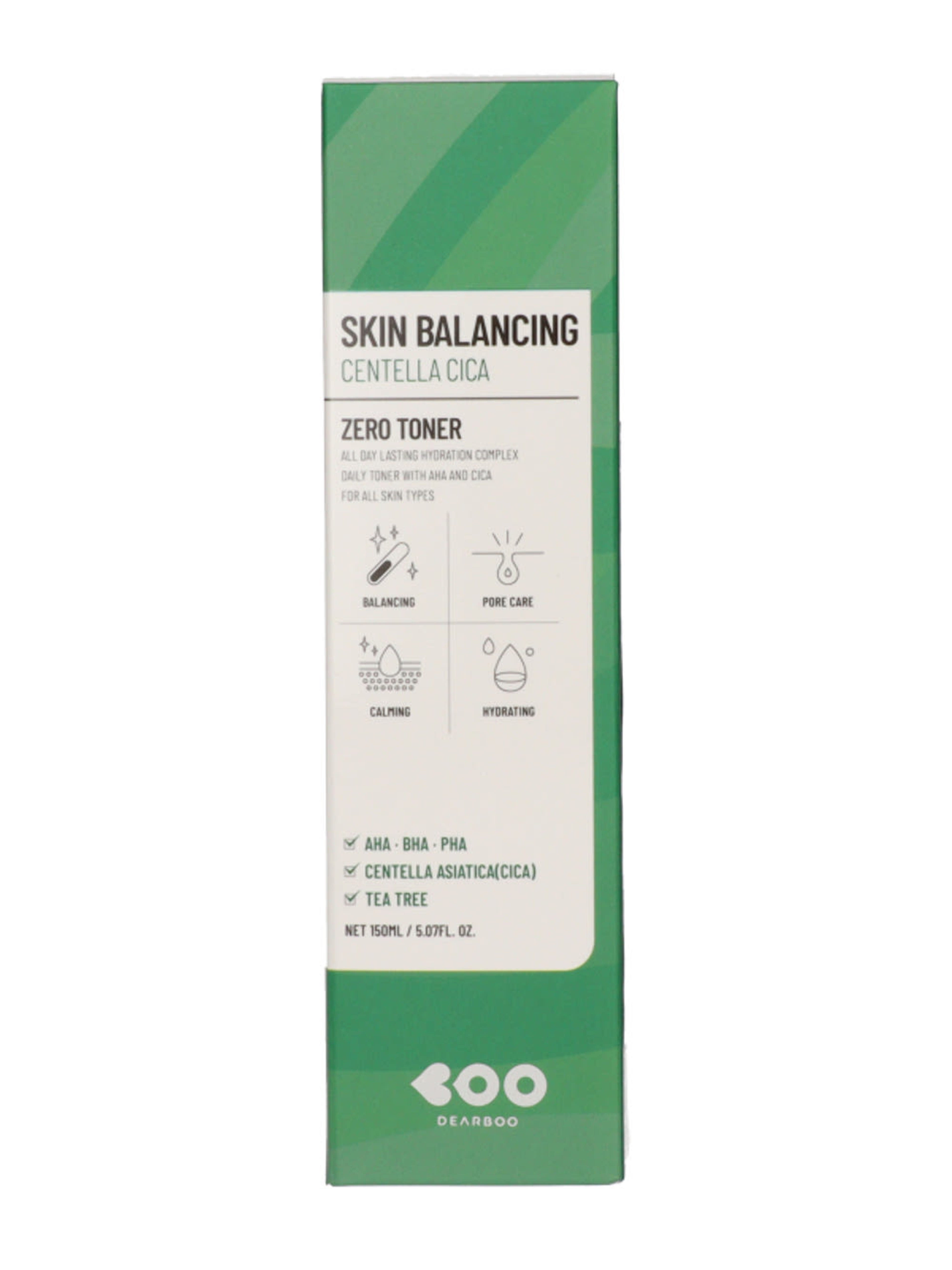 Dearboo Centella Cica Zero bőrkiegyensúlyozó toner - 150 ml