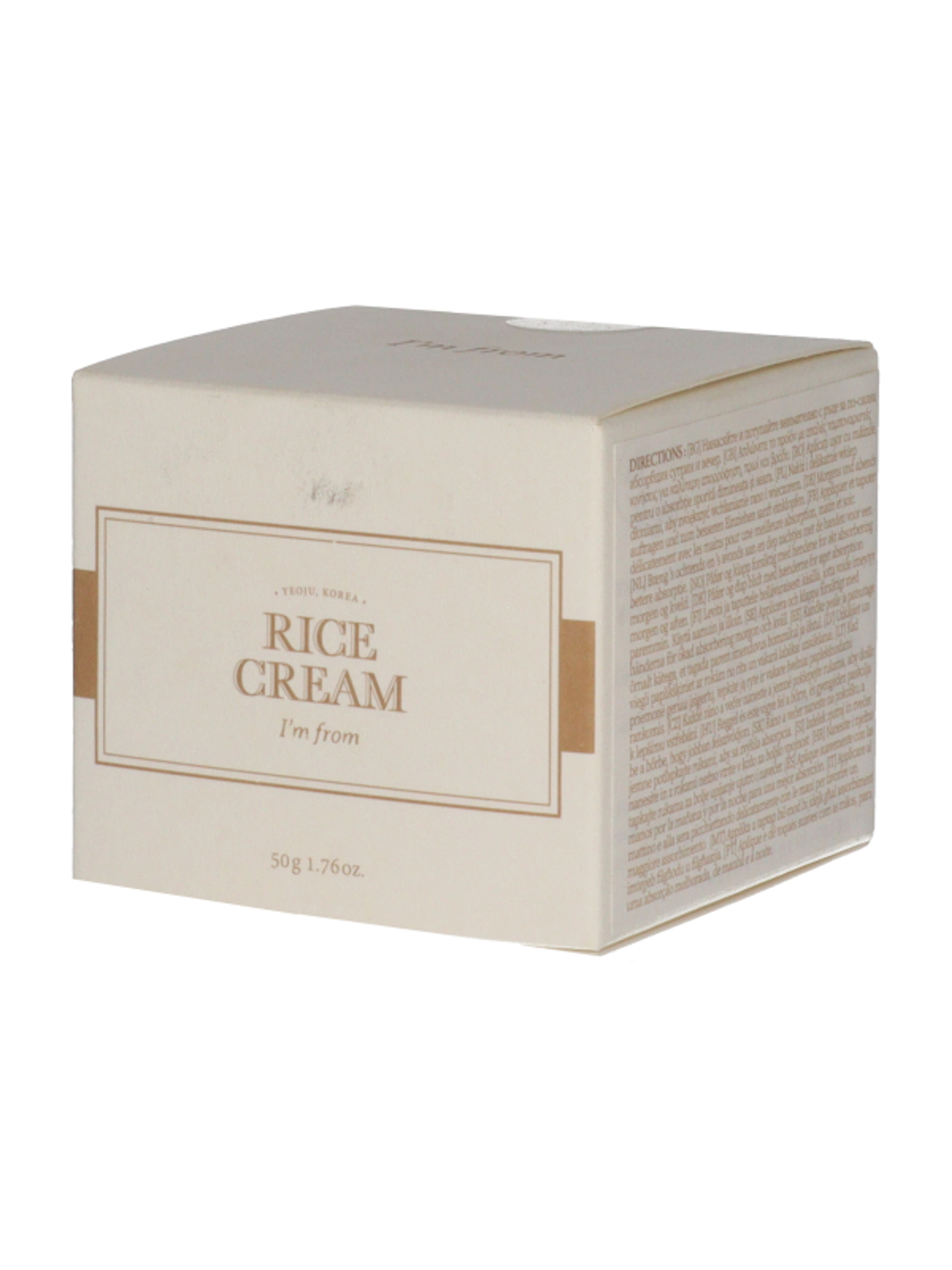 I'm from Rice nyugtató és hidratáló arckrém rizskivonattal - 50 ml-2