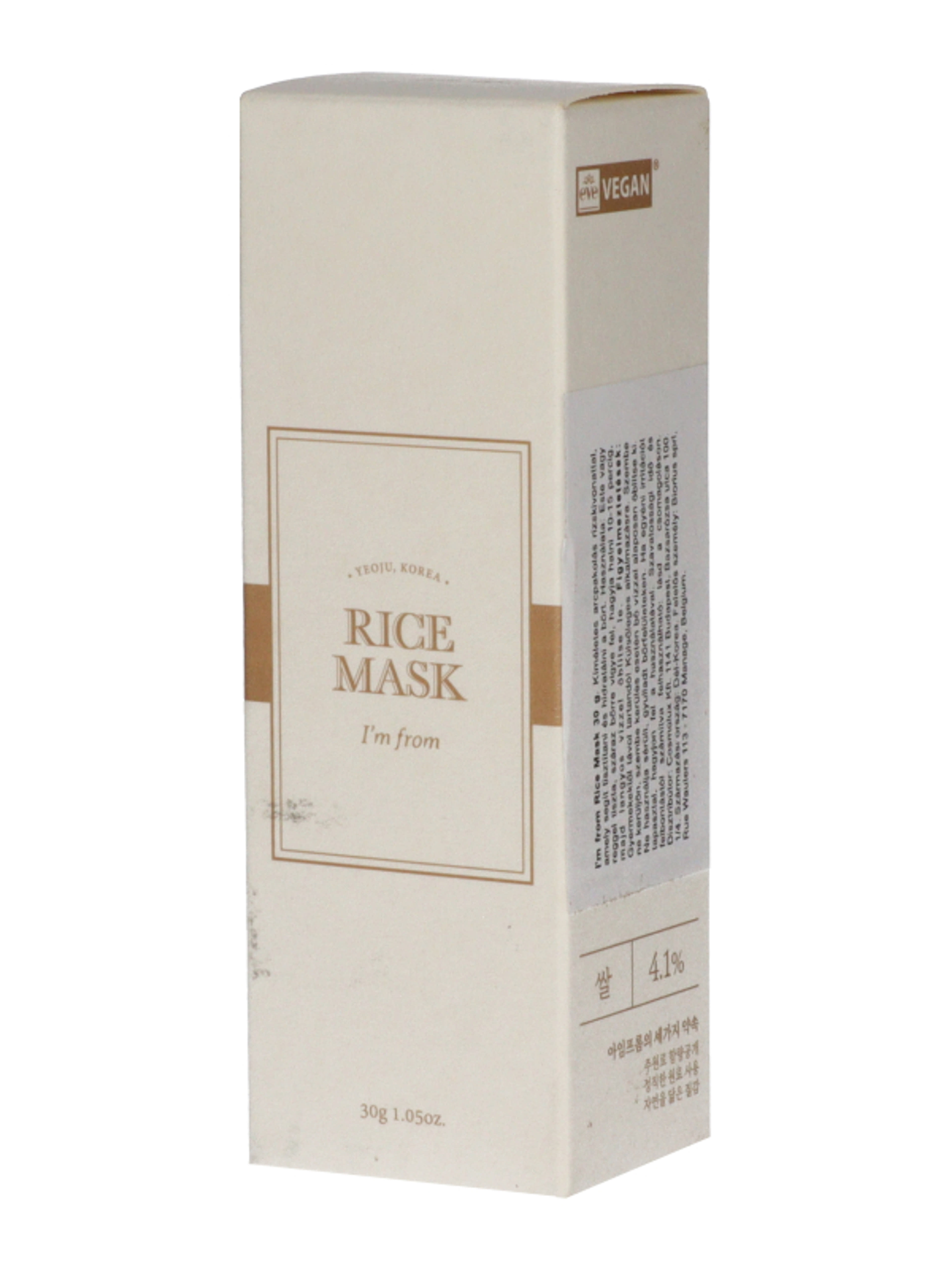 I'm from Rice kíméletes arcpakolás rizskivonattal - 30 ml-2