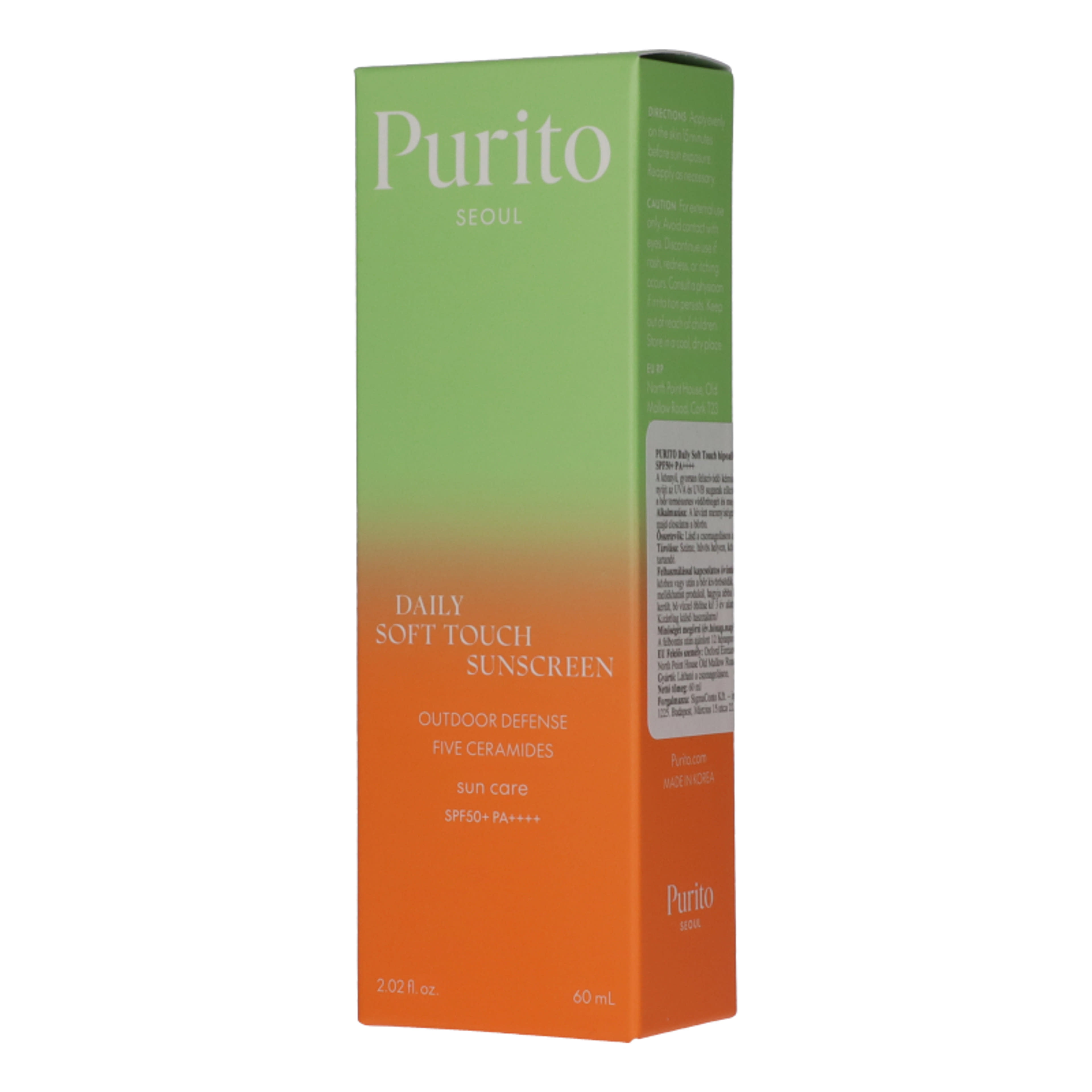 Purito Daily Soft Touch fényvédő SPF50+ - 60 ml-2