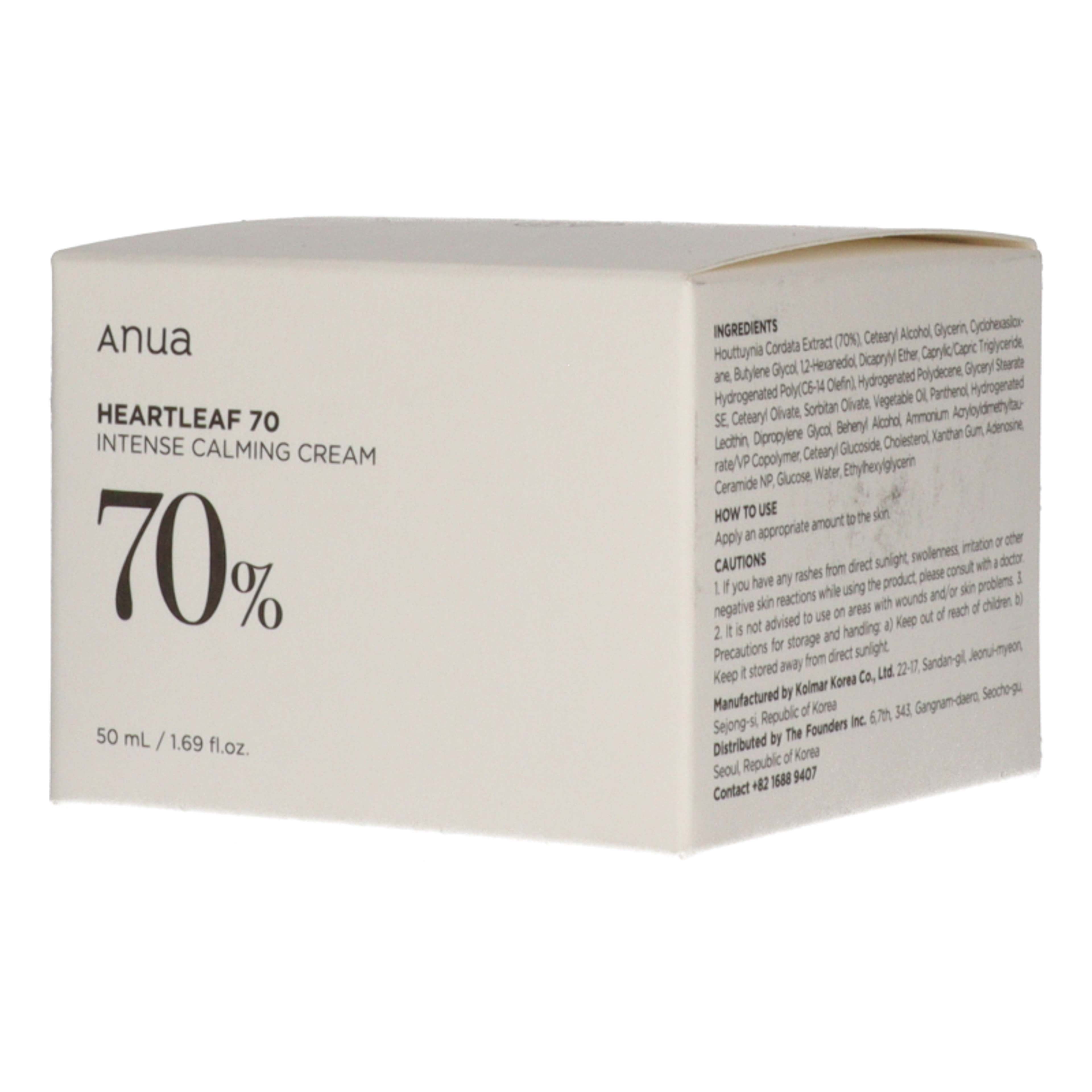 Anua Heartleaf 70% Intense Calming arckrém - 50 ml-2