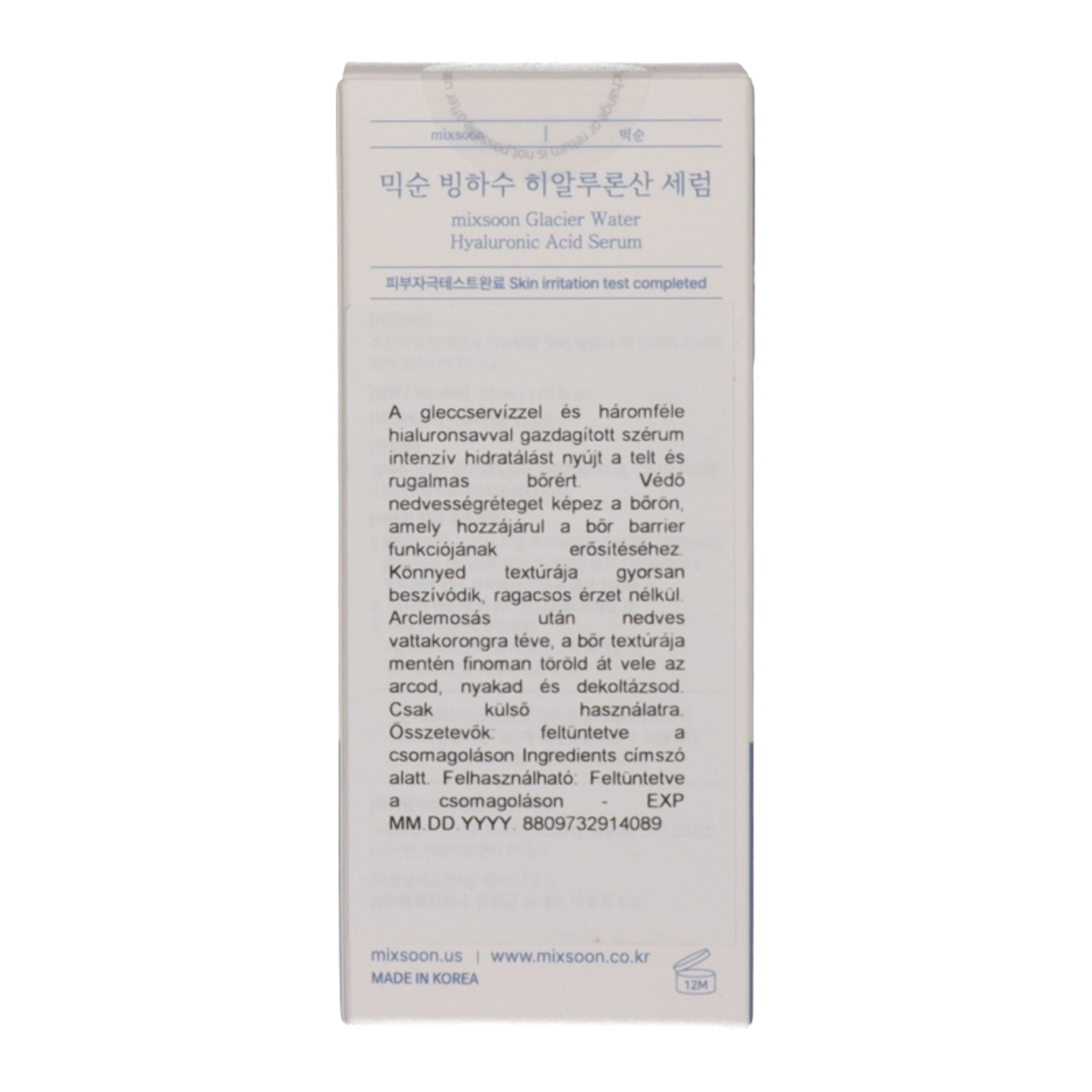 Mixsoon szérum gleccservízzel és hialuronsavval - 30 ml-3