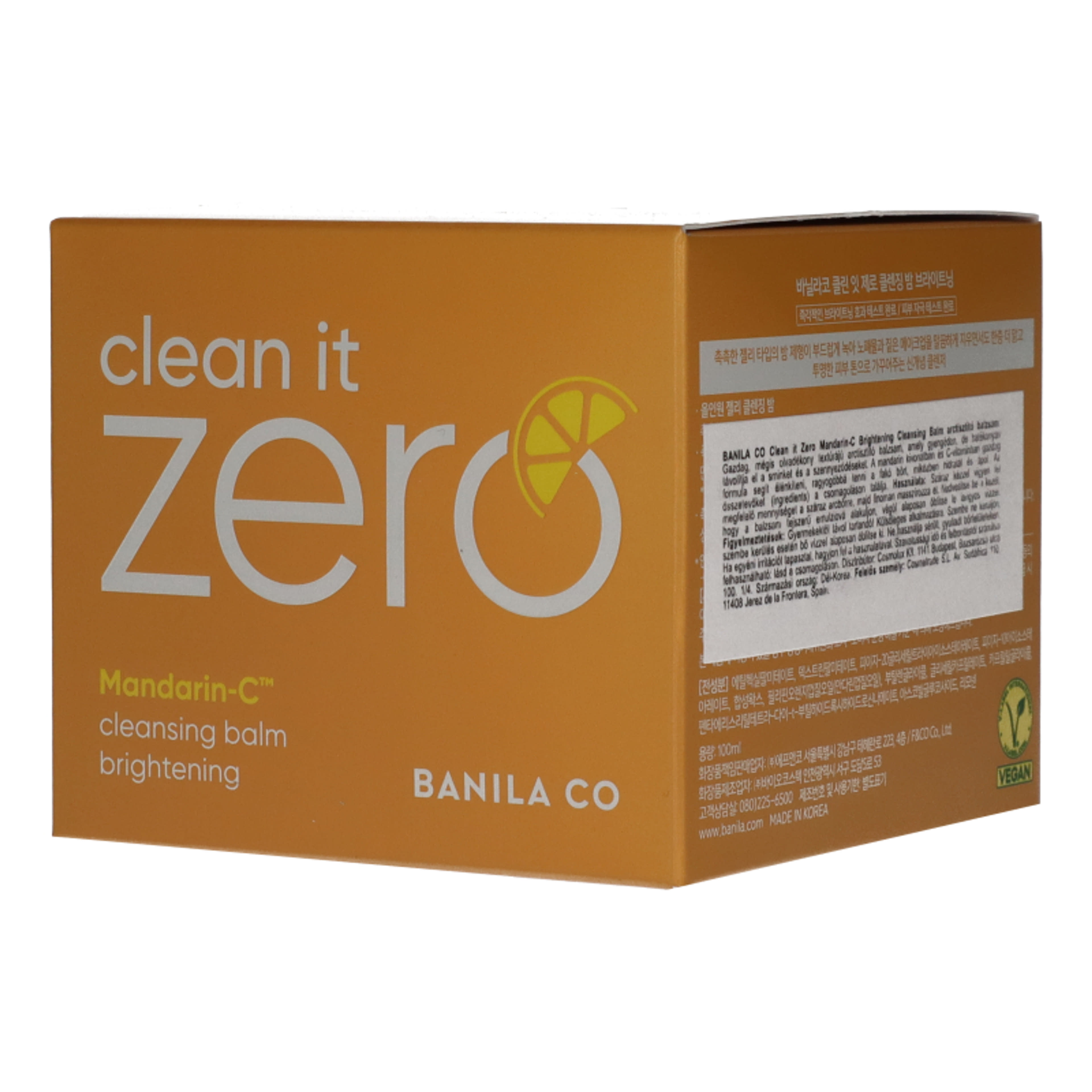 Banila Clean it Zero Mandarin-C tisztító balzsam mandarinhéj-kivonattal és C-vitaminnal - 100 ml-2