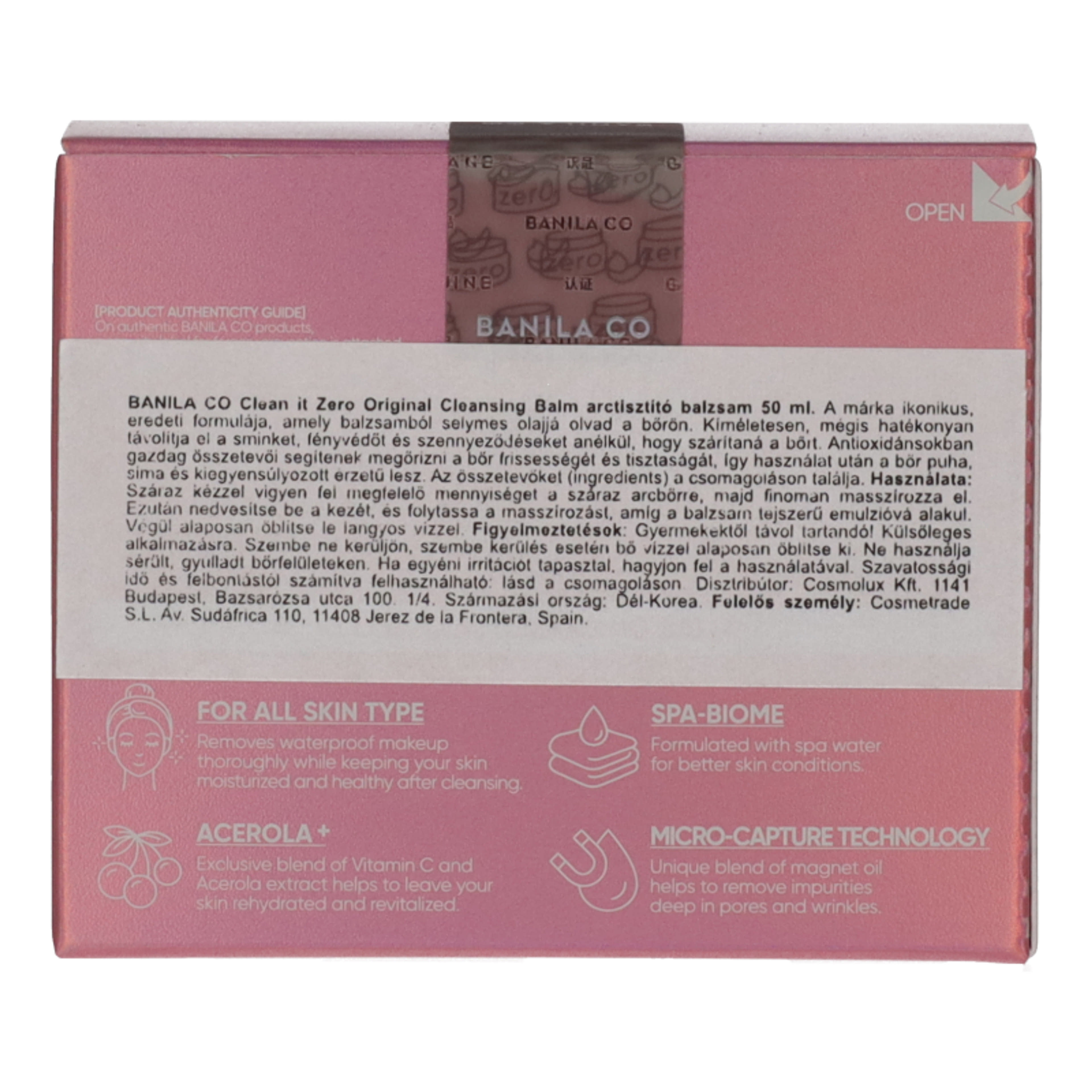 Banila Clean it Zero Original tisztító balzsam - 50 ml-3