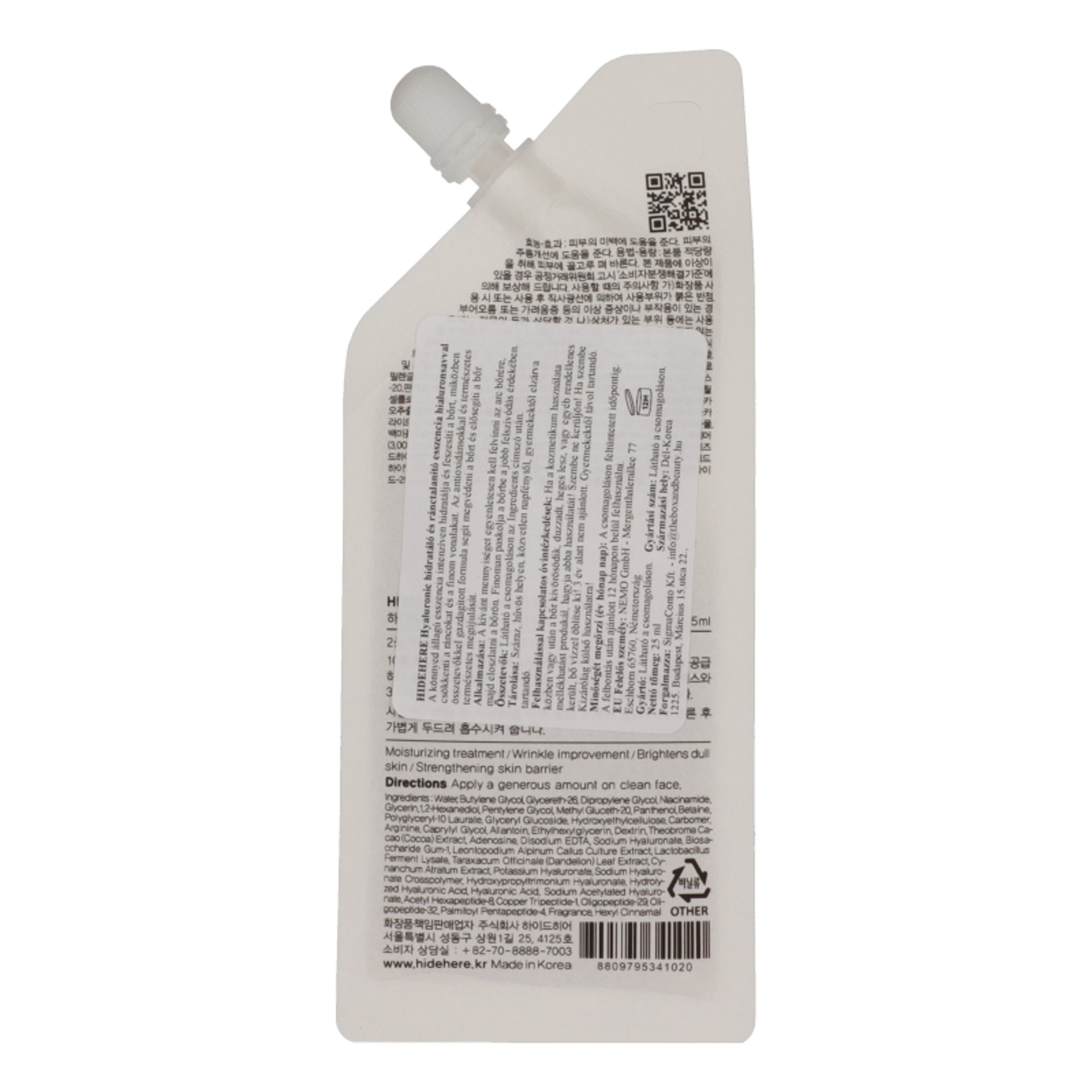 Hidehere Hyaluronic hidratáló és ránctalanító esszencia  - 25 ml-2