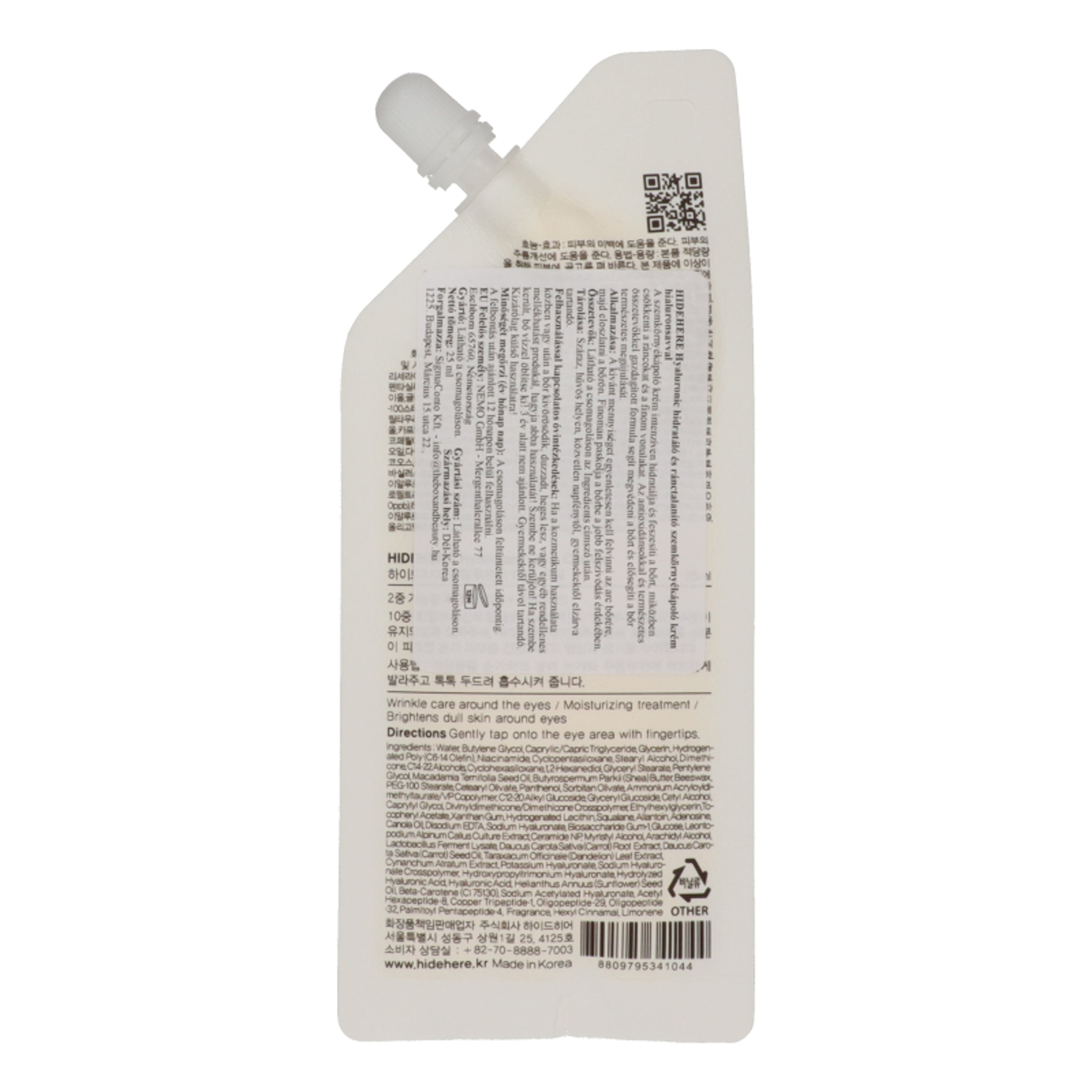 Hidehere Hyaluronic szemkörnyékápoló - 25 ml-2