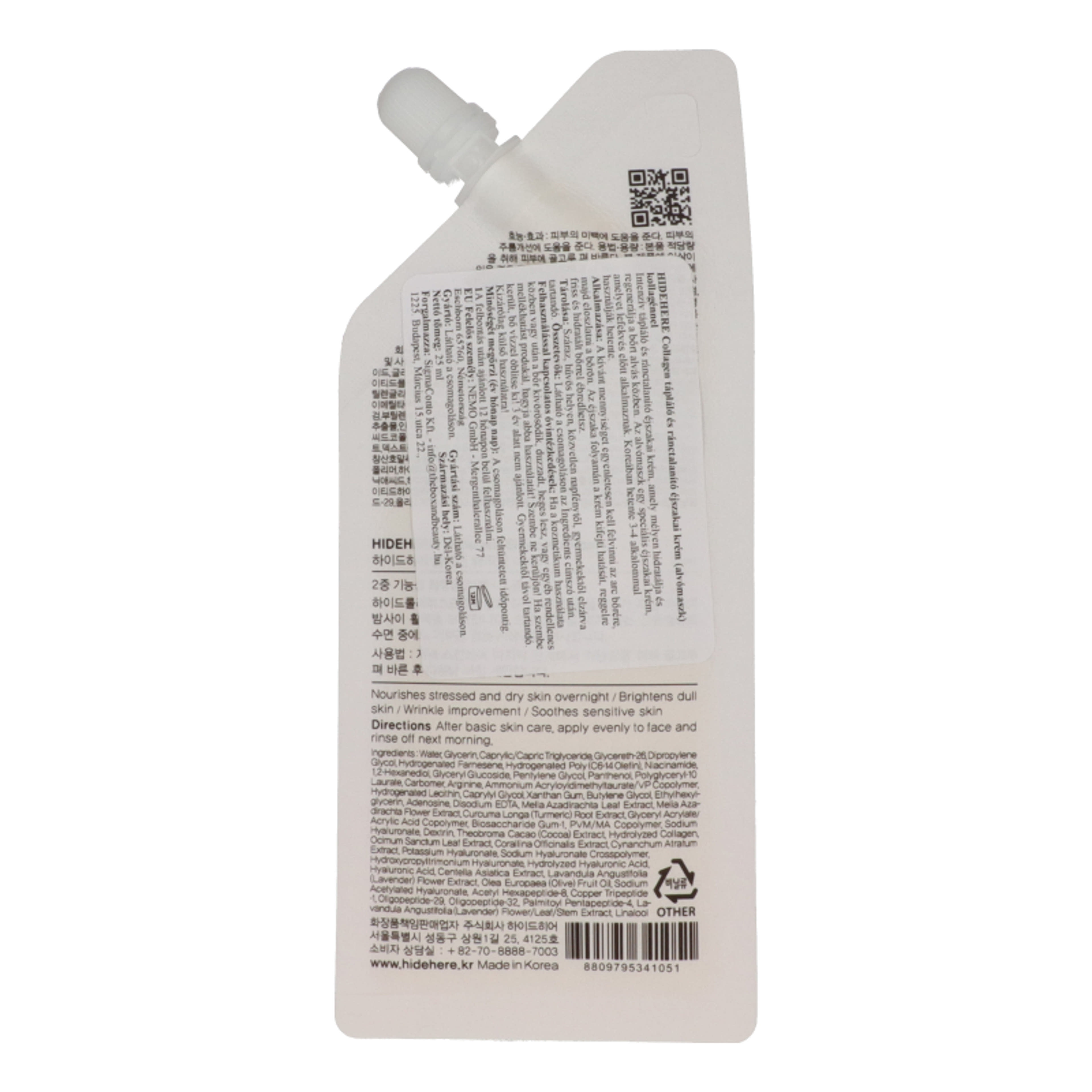 Hidehere éjszakai maszk kollagénnel - 25 ml-2