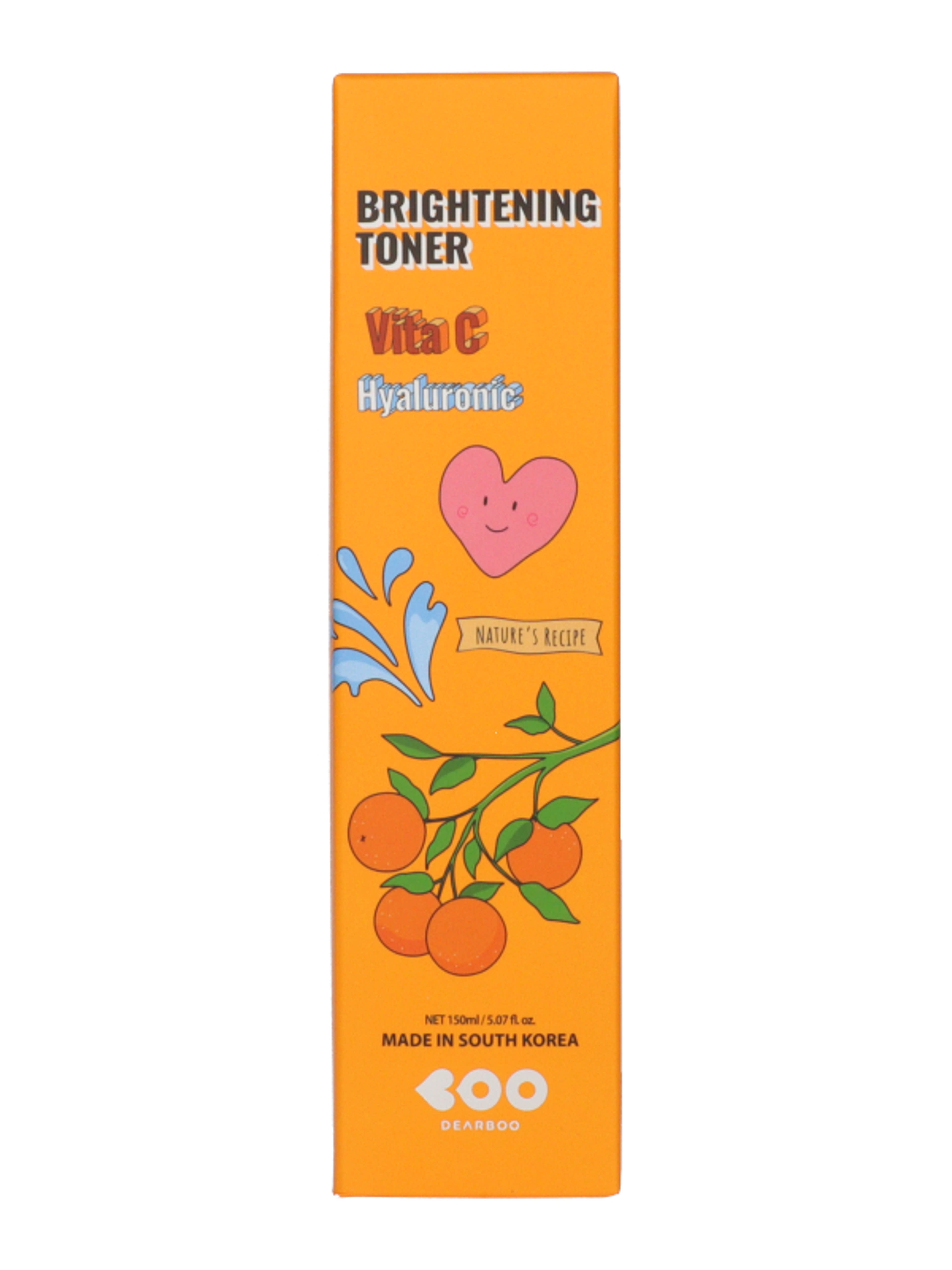Dearboo Brightening tonik C-vitaminnal és hialuronsavval - 150 ml