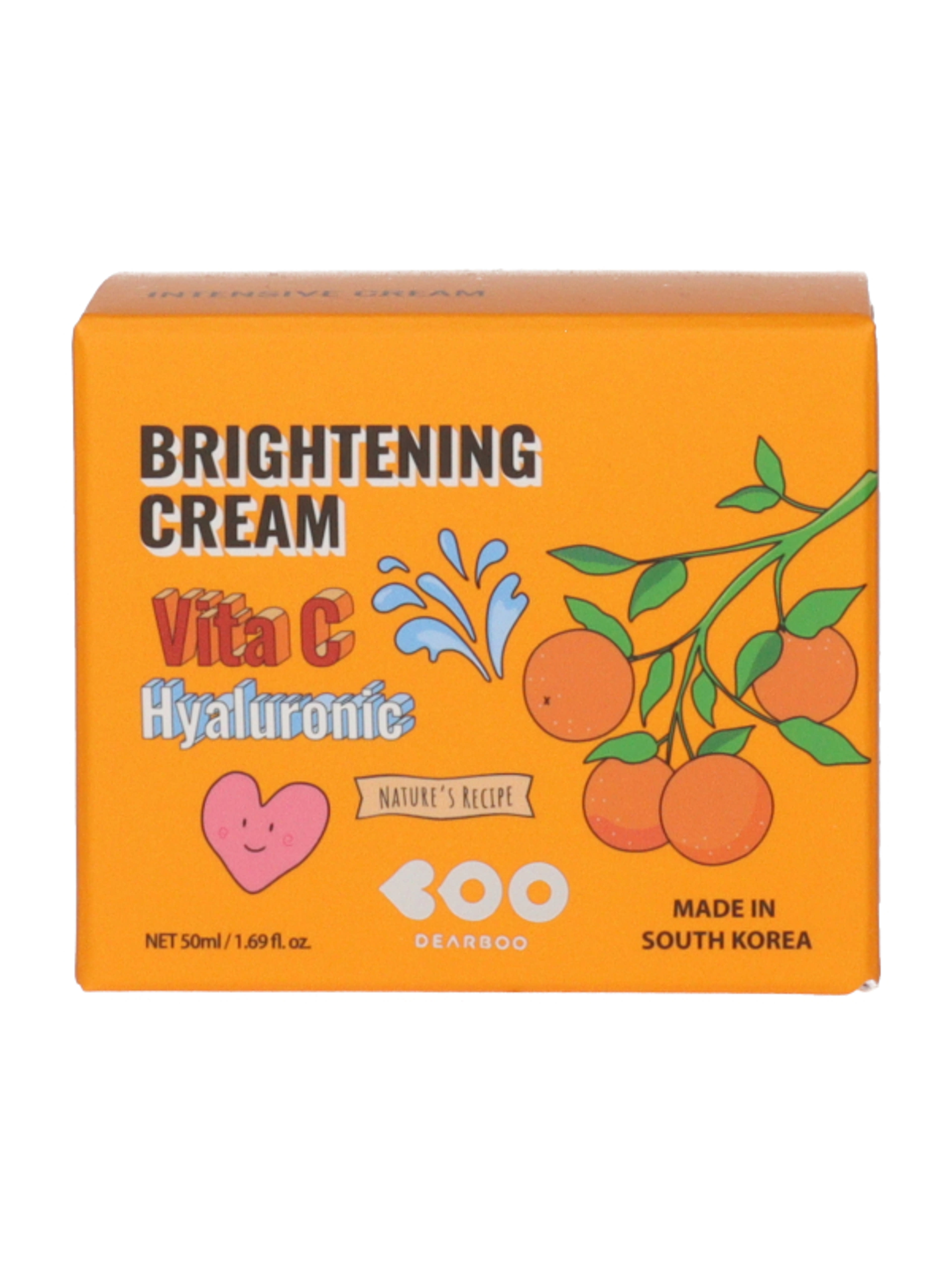 Dearboo Brightening arckrém C-vitaminnal és hialuronsavval - 50 ml