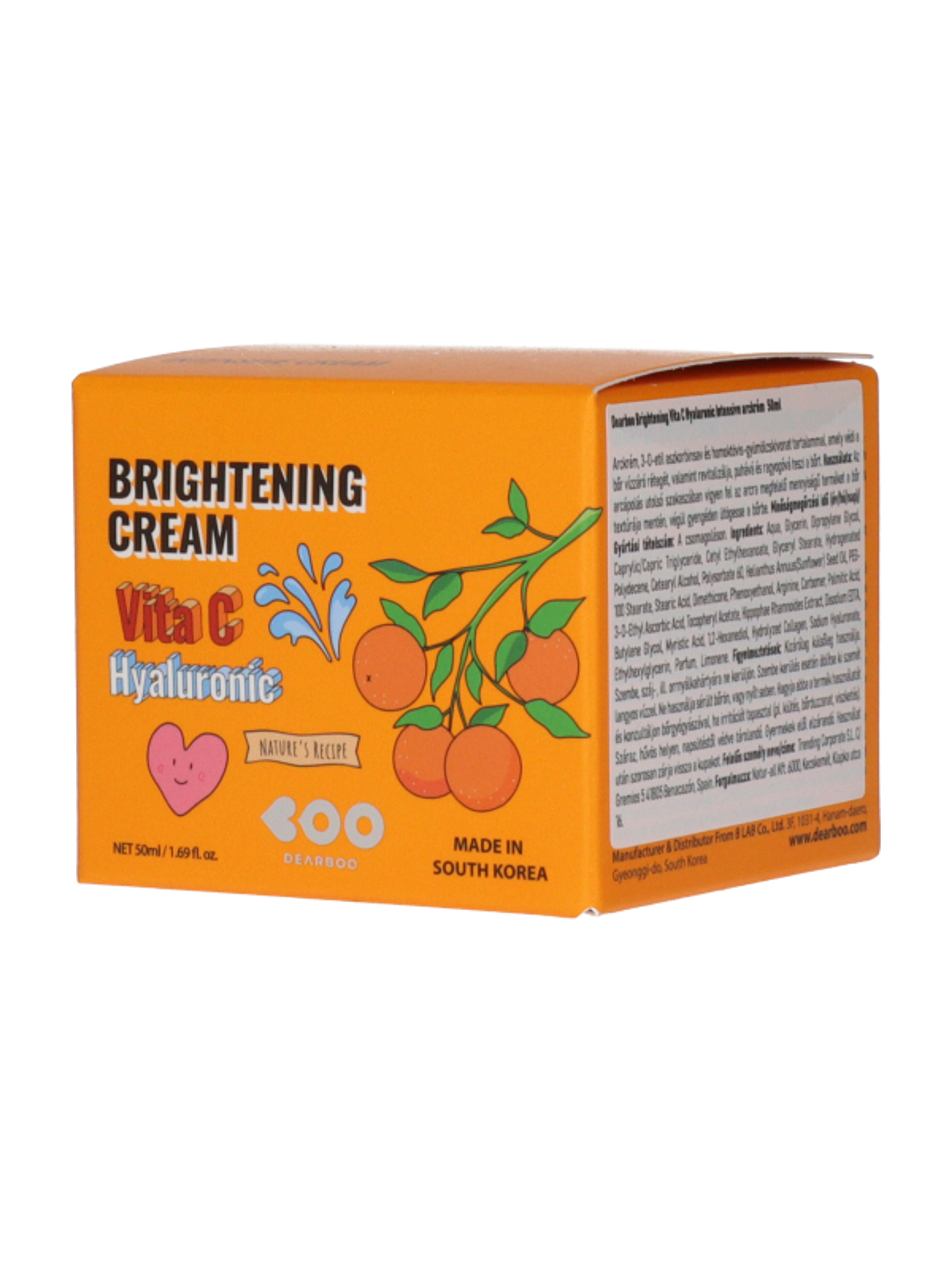Dearboo Brightening arckrém C-vitaminnal és hialuronsavval - 50 ml-2