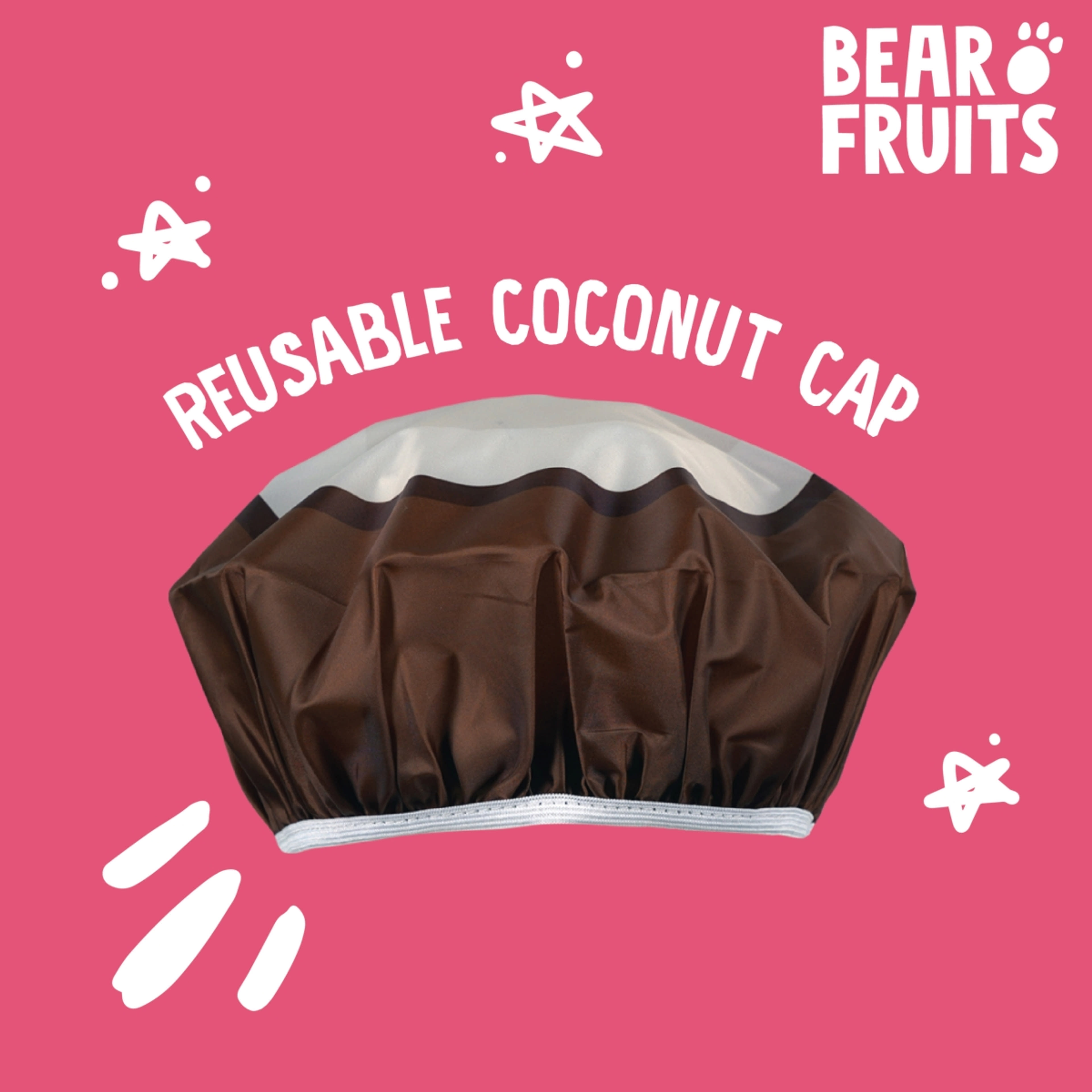 Bear Fruits Coconut Moisture Hydration hajpakolás + hajsapka - 20 ml-3