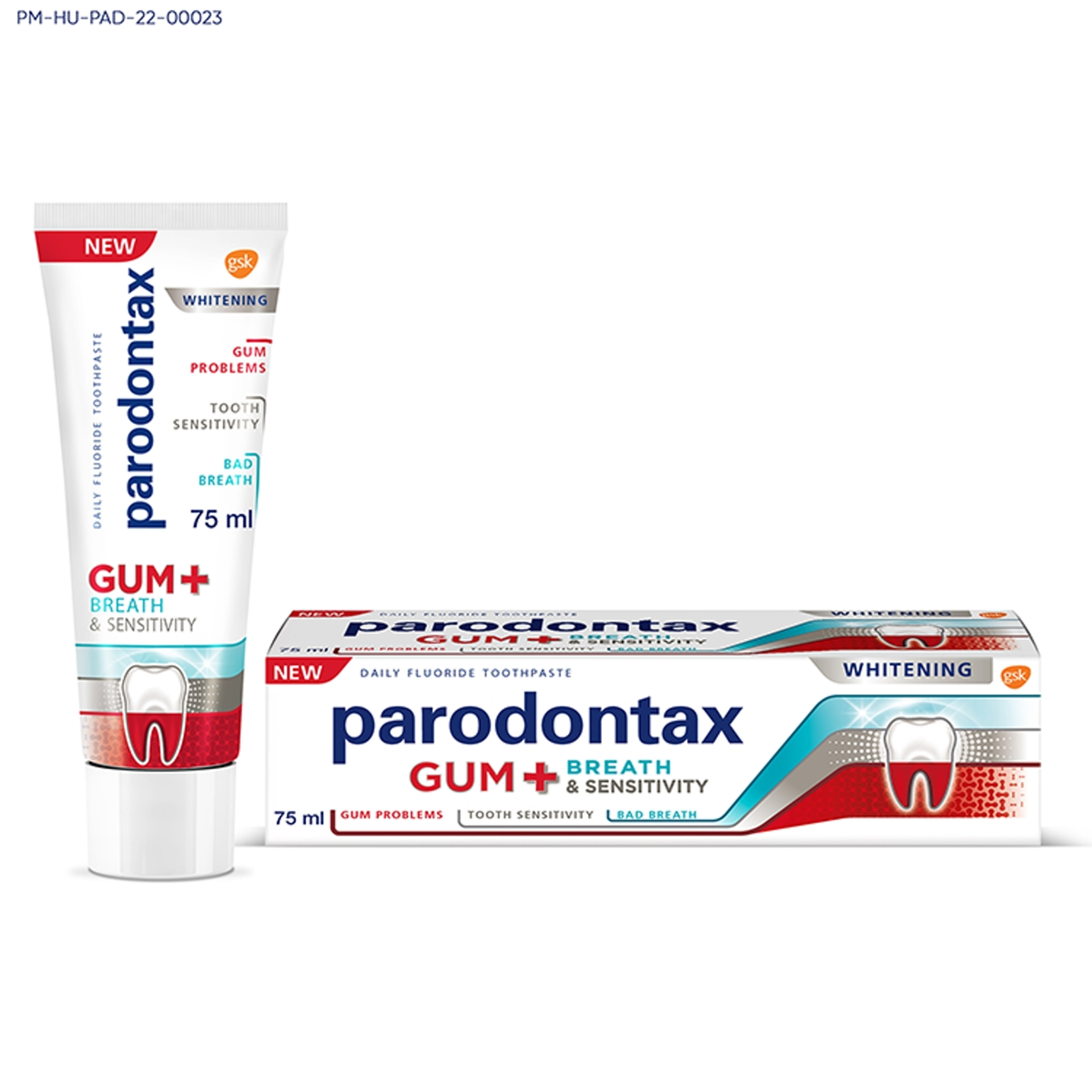 Parodontax Gum&Sensitivity&Breath Whitening fogkrém  - 75 ml-2