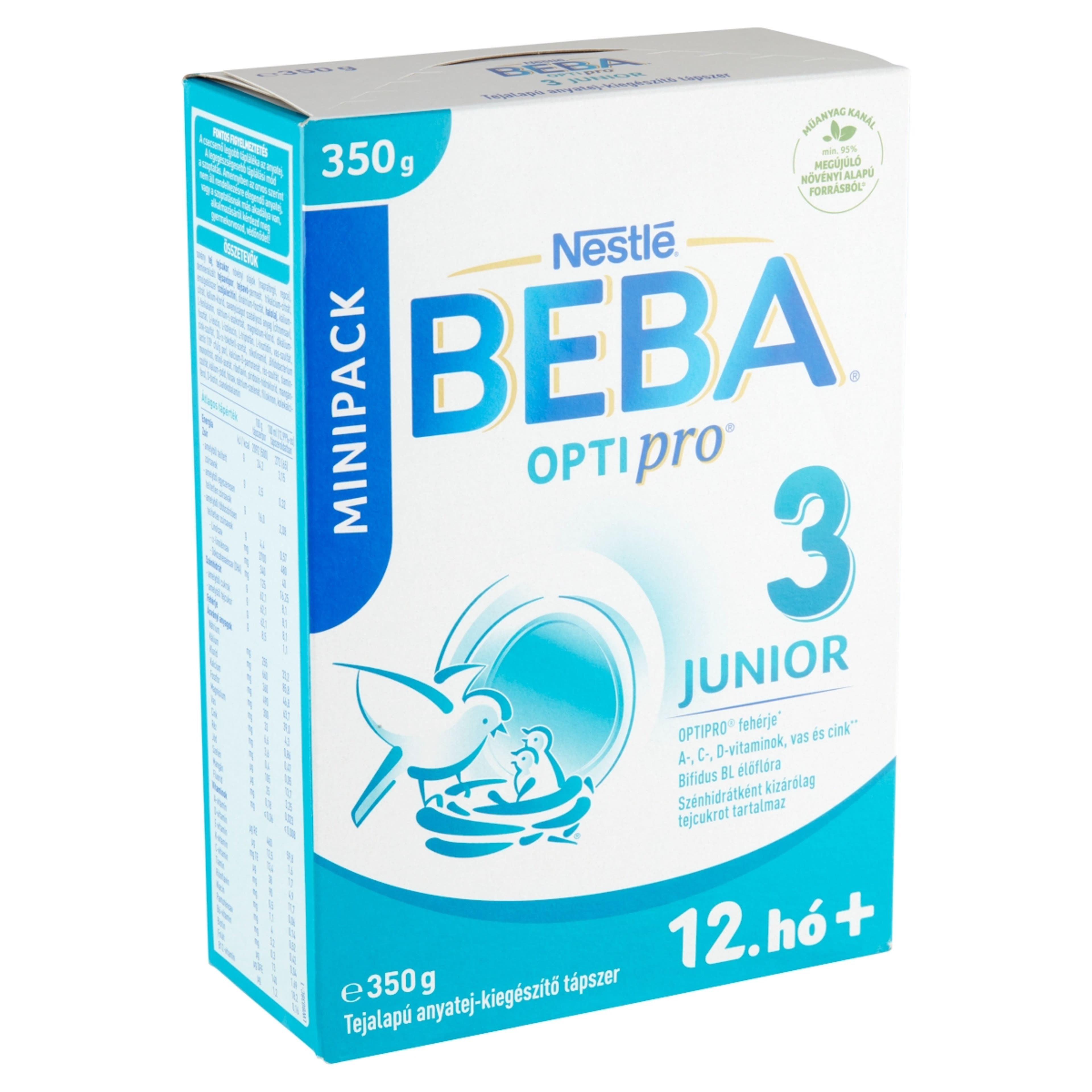 BEBA OPTIPRO Junior 3 tejalapú anyatej-kiegészítő tápszer 12. hónapos kortól - 350 g-2