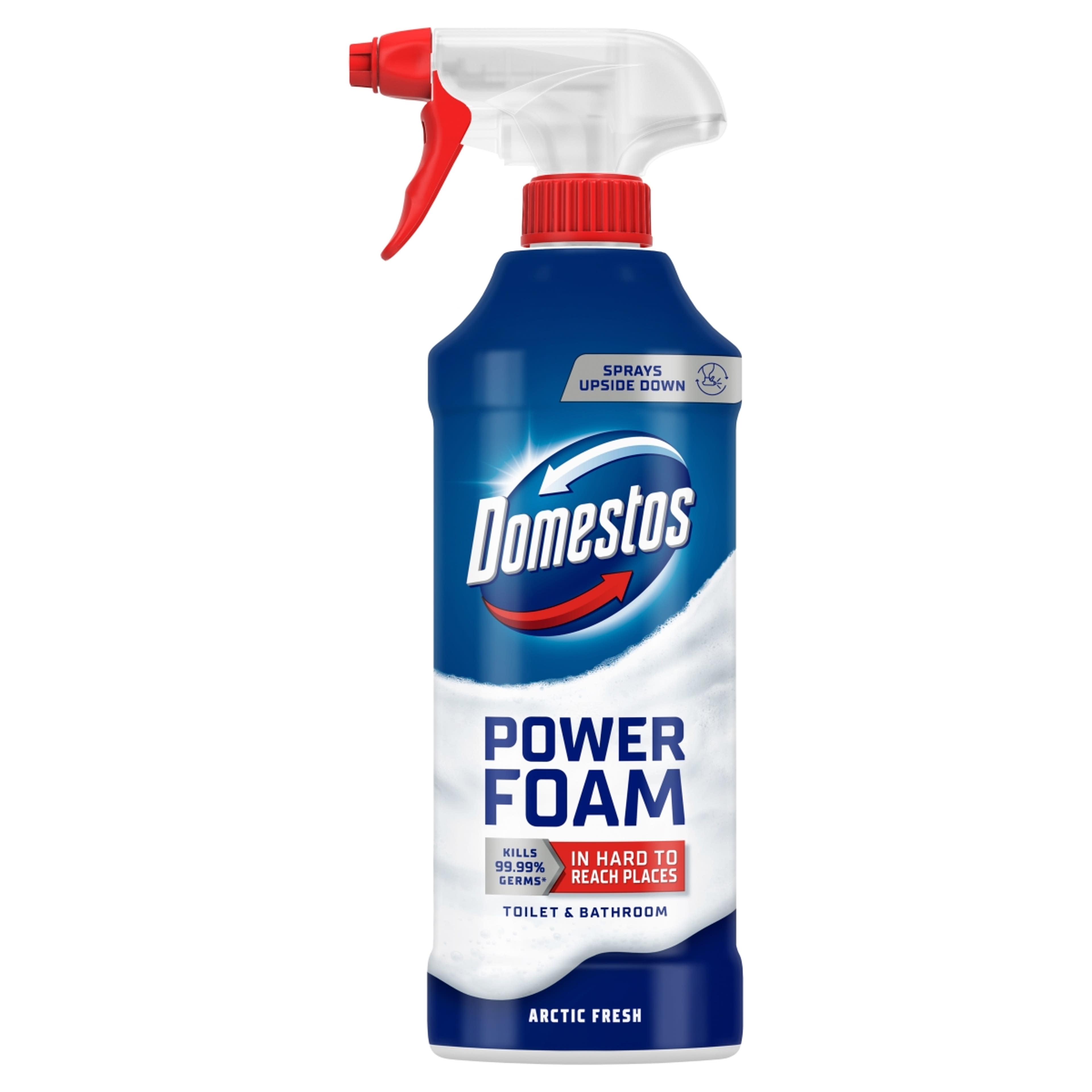 Domestos Power Foam Arctic Fresh WC és fürdőszoba tisztító hab - 435 ml-1