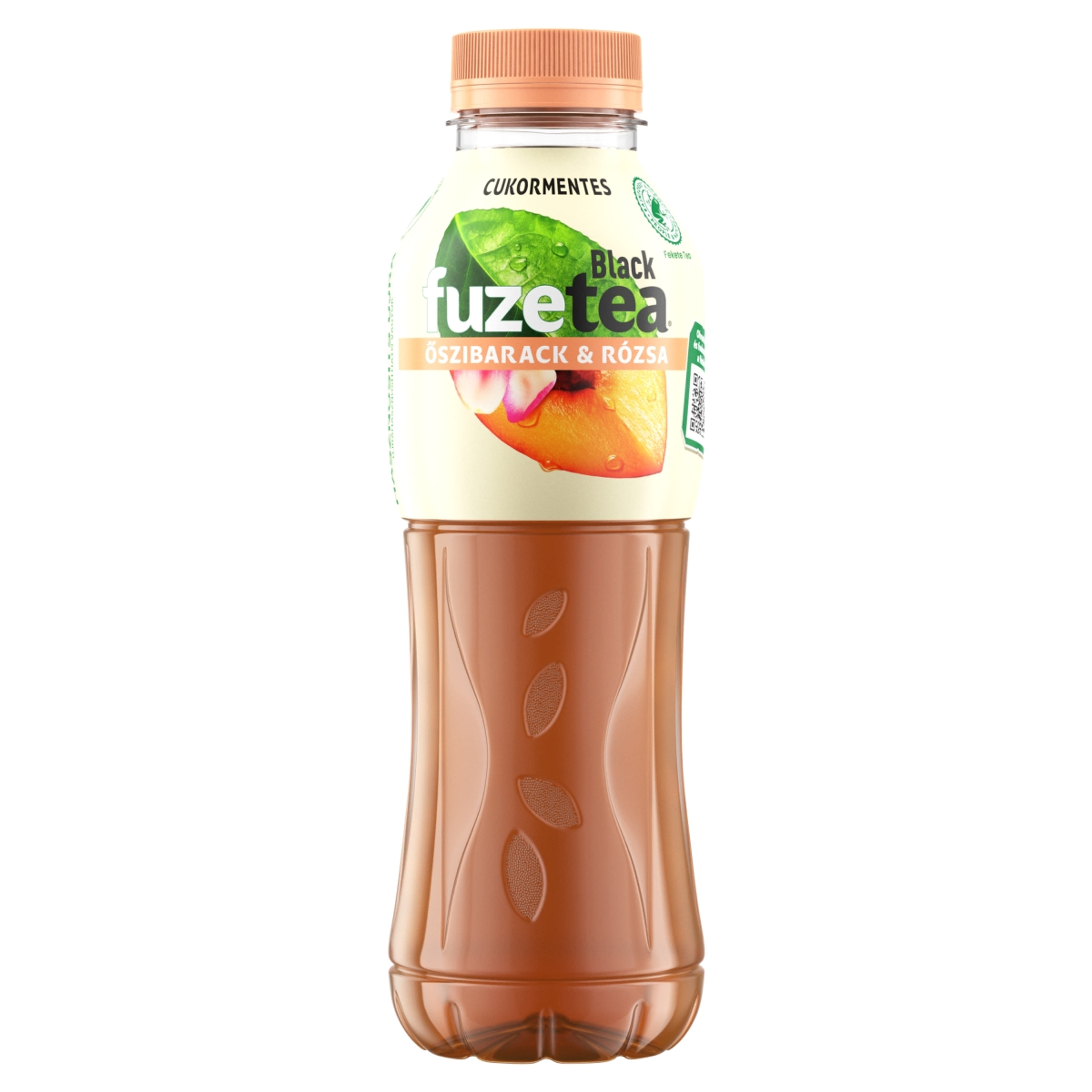 FuzeTea őszibarack- és rózsaízű üdítőital fekete tea kivonattal - 500 ml-1