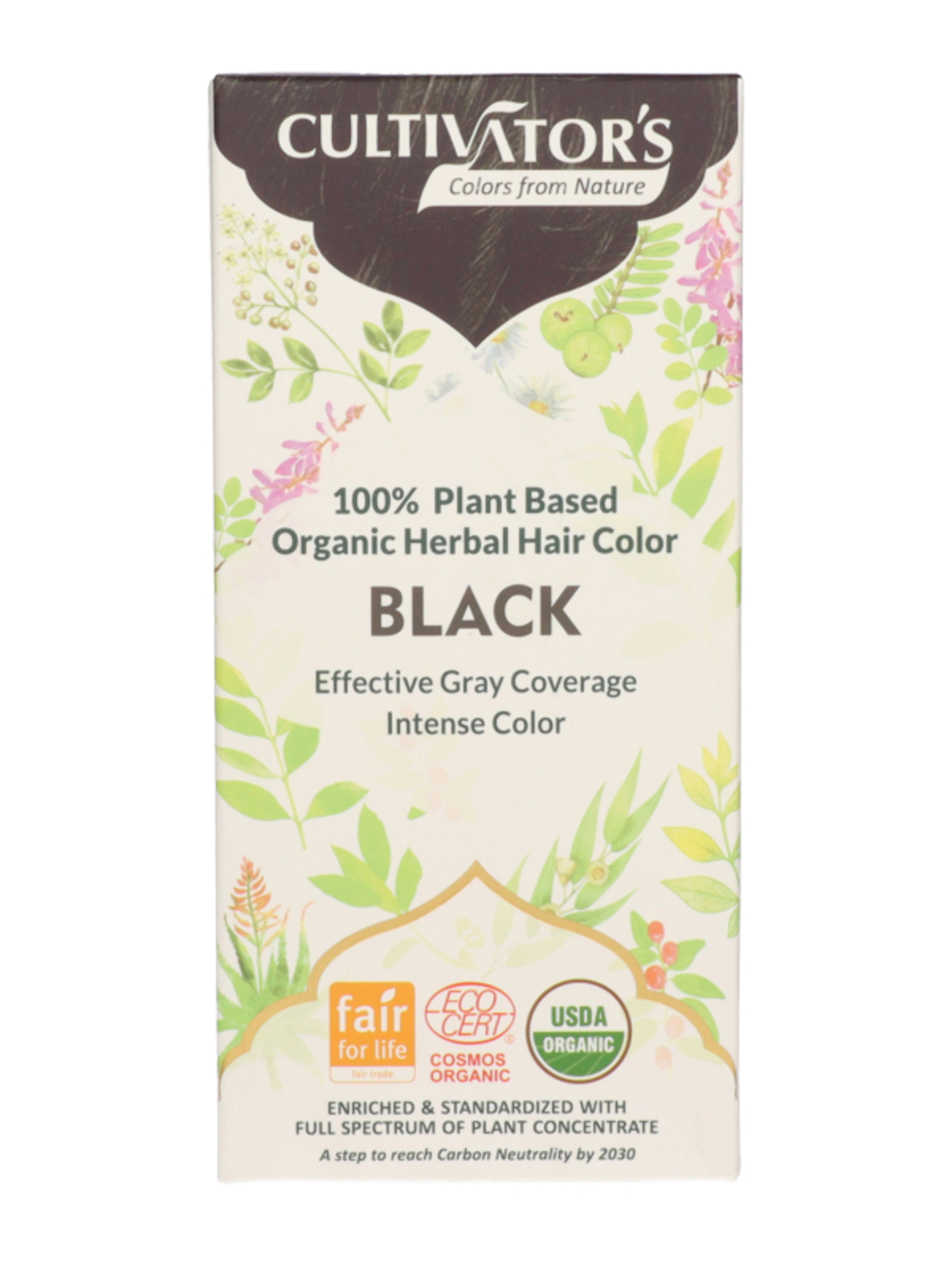 Cultivator's Natural hajfesték /12 fekete - 100 g