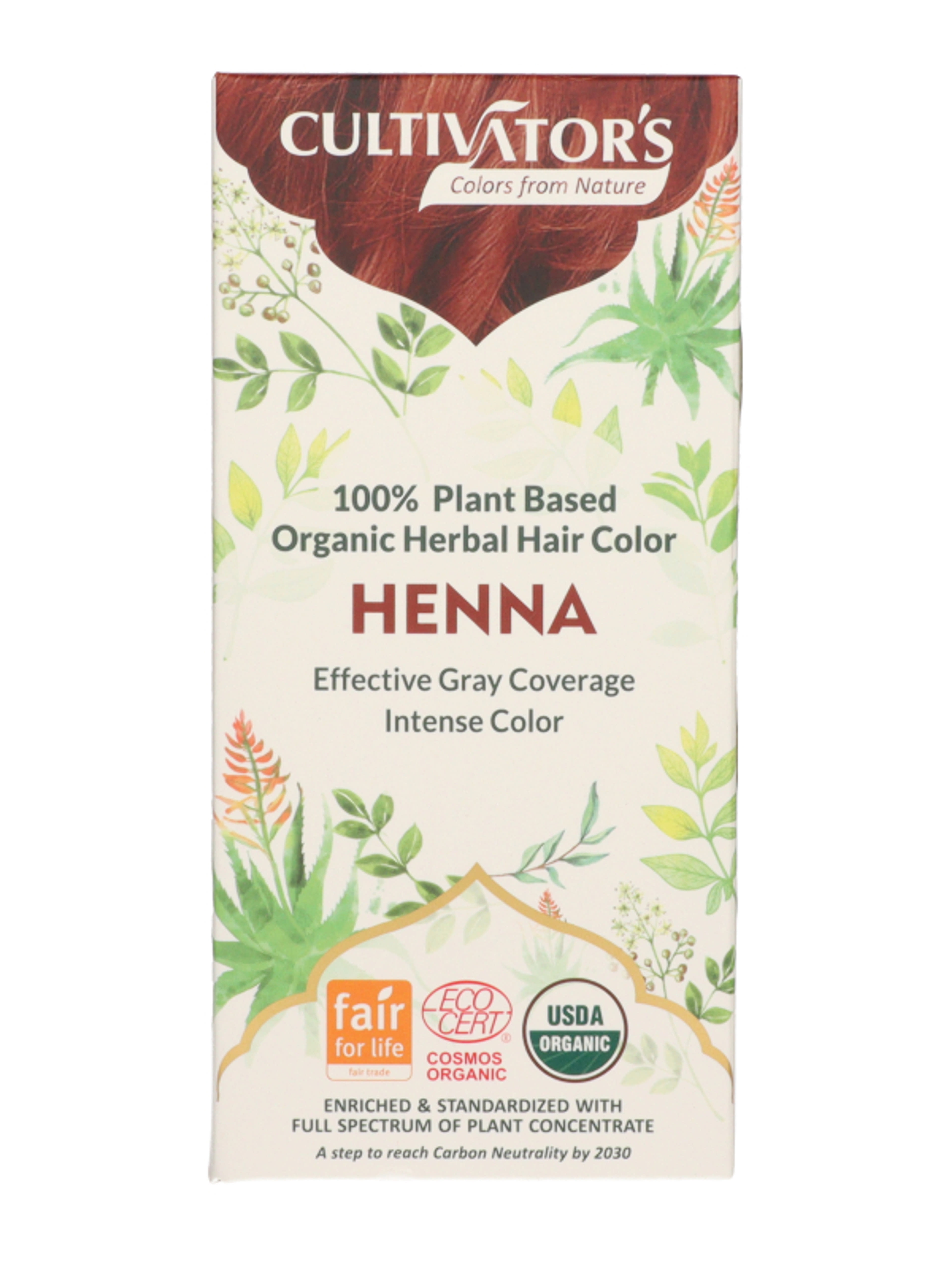 Cultivator's Natural hajfesték /19 henna - 100 g