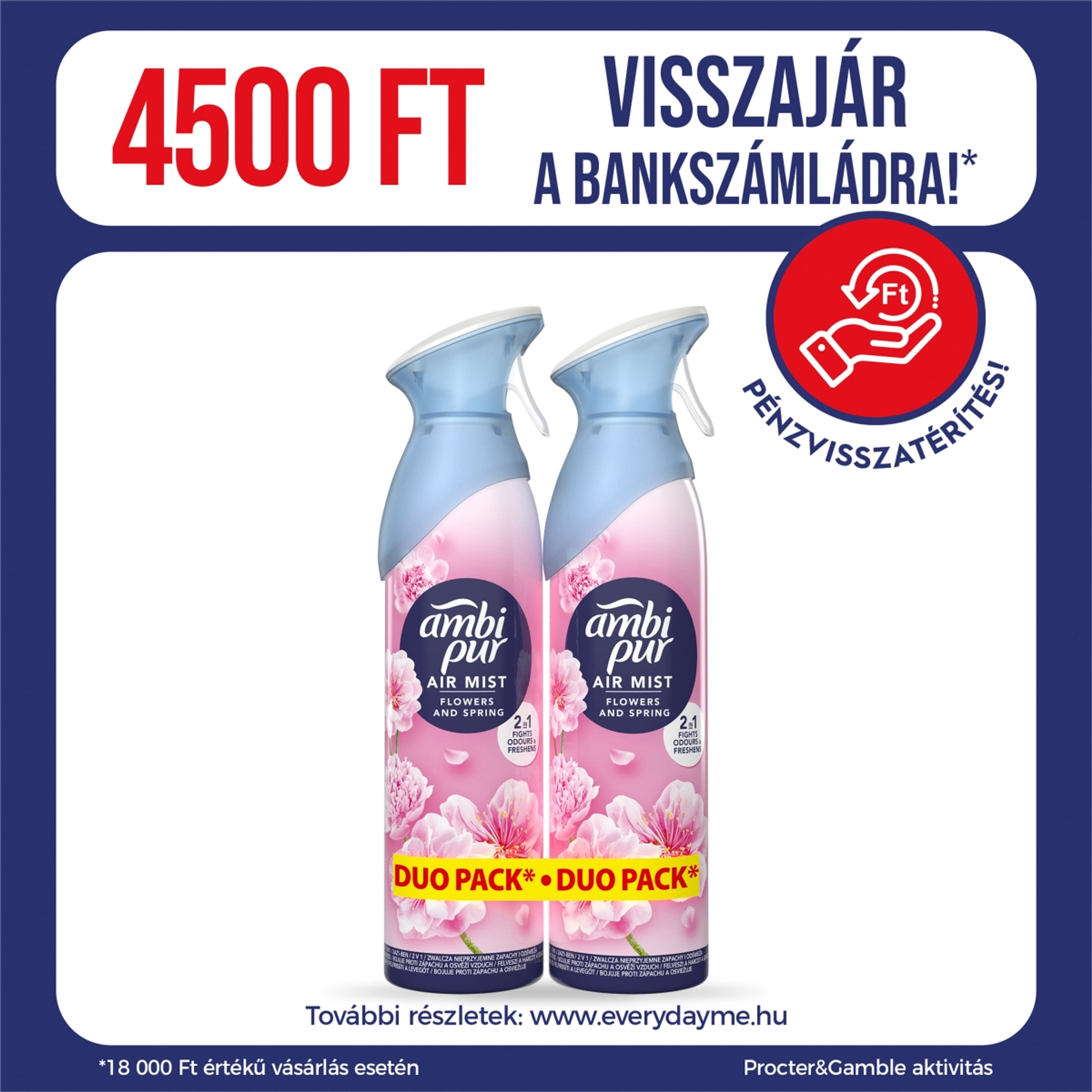 Ambi Pur Flower & Spring légfrissítő spray - 370ml