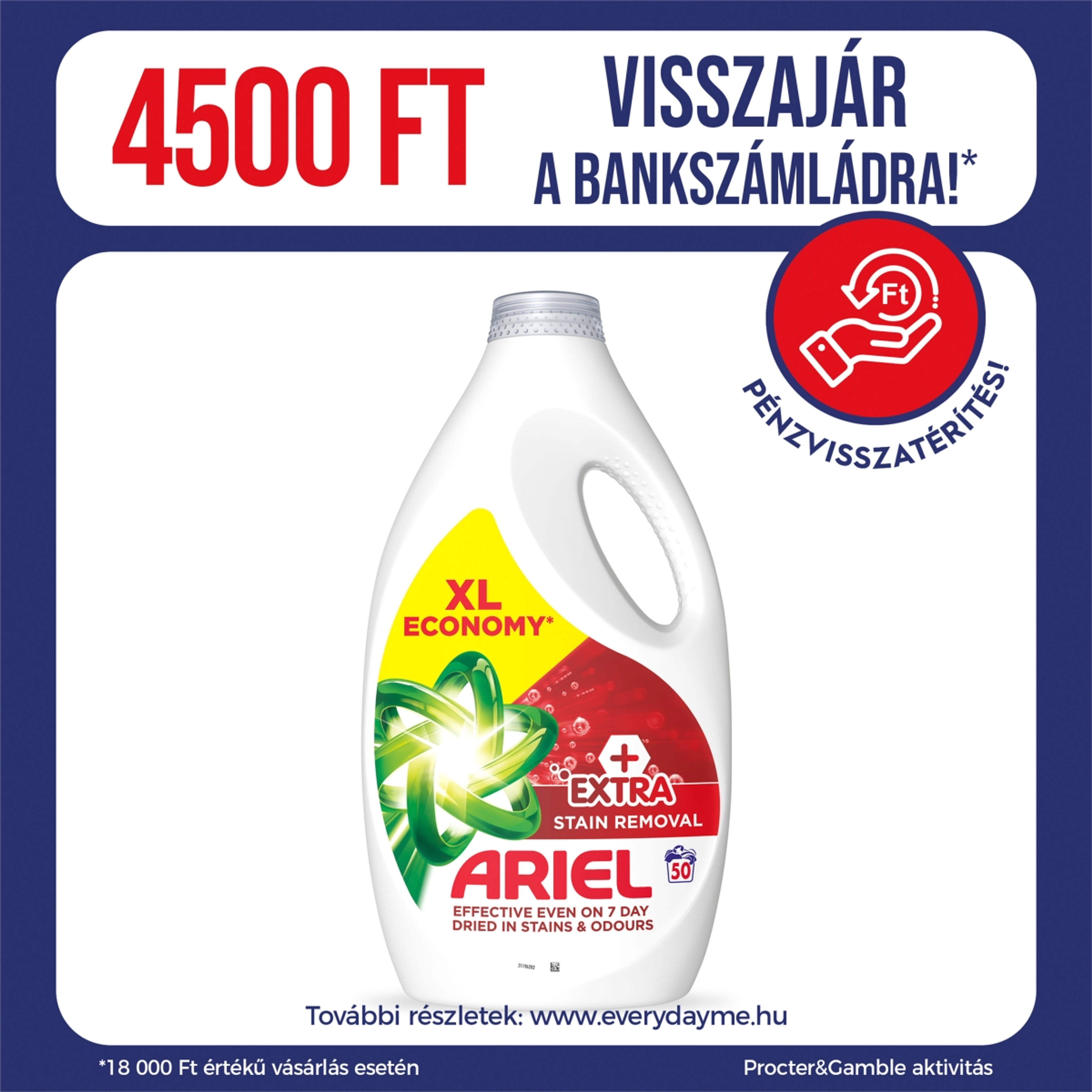 Ariel Extra Clean folyékony mosószer, 50 mosáshoz - 2250 ml