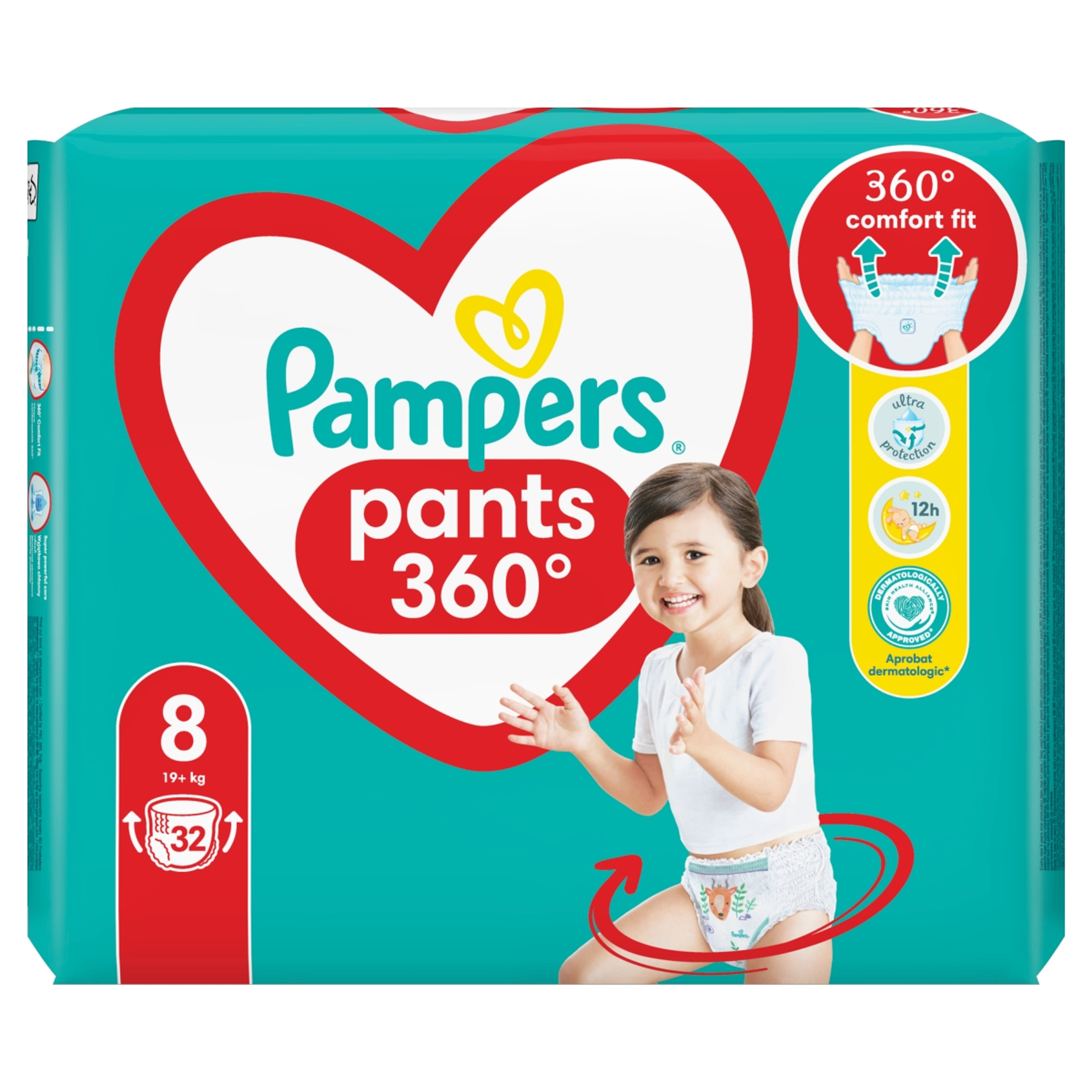 Pampers Pants Jumbo Pack 8-as, 19+ kg - 32 db