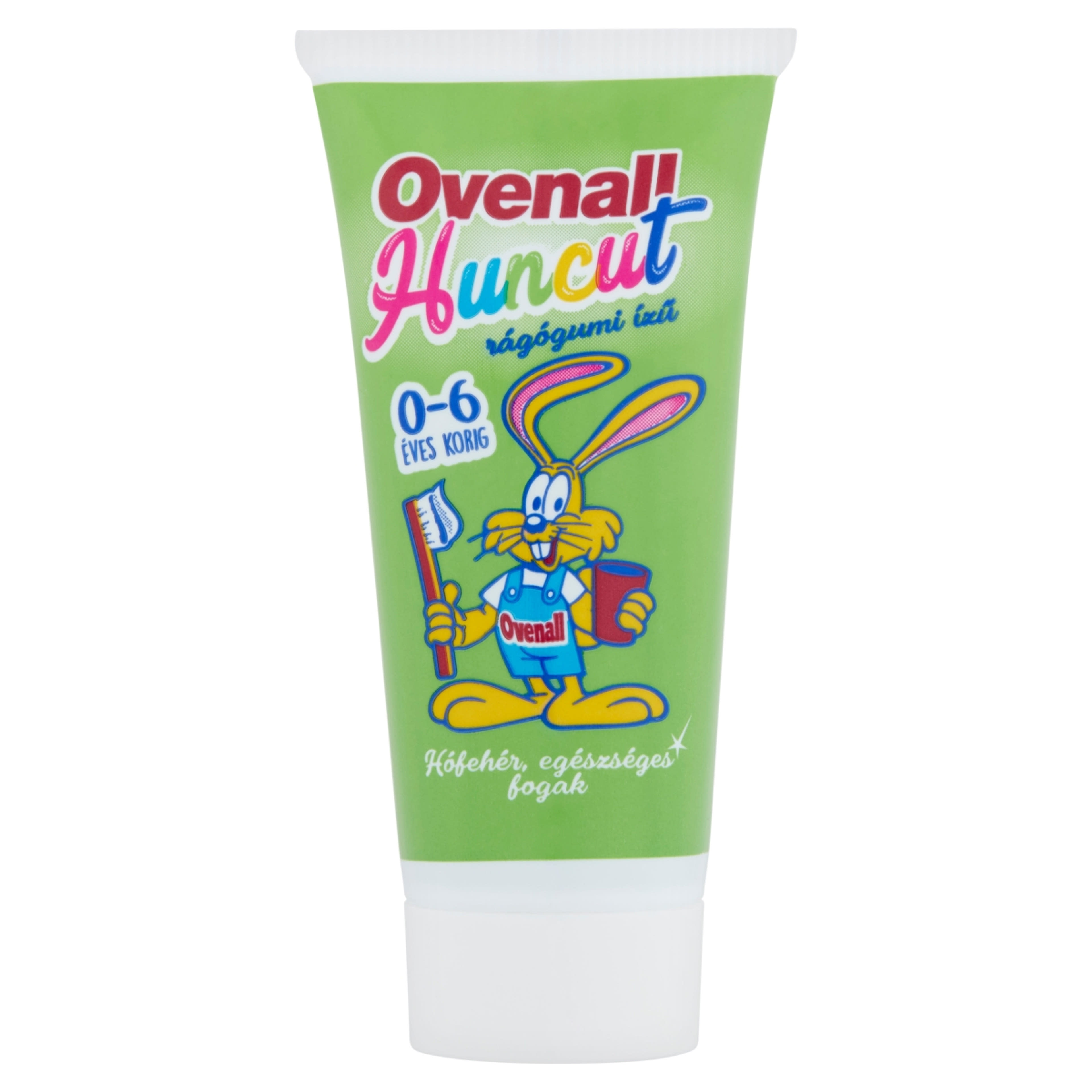 Ovenall huncut fluoridmentes rágógumi ízu gyermek fogkrém - 50 ml