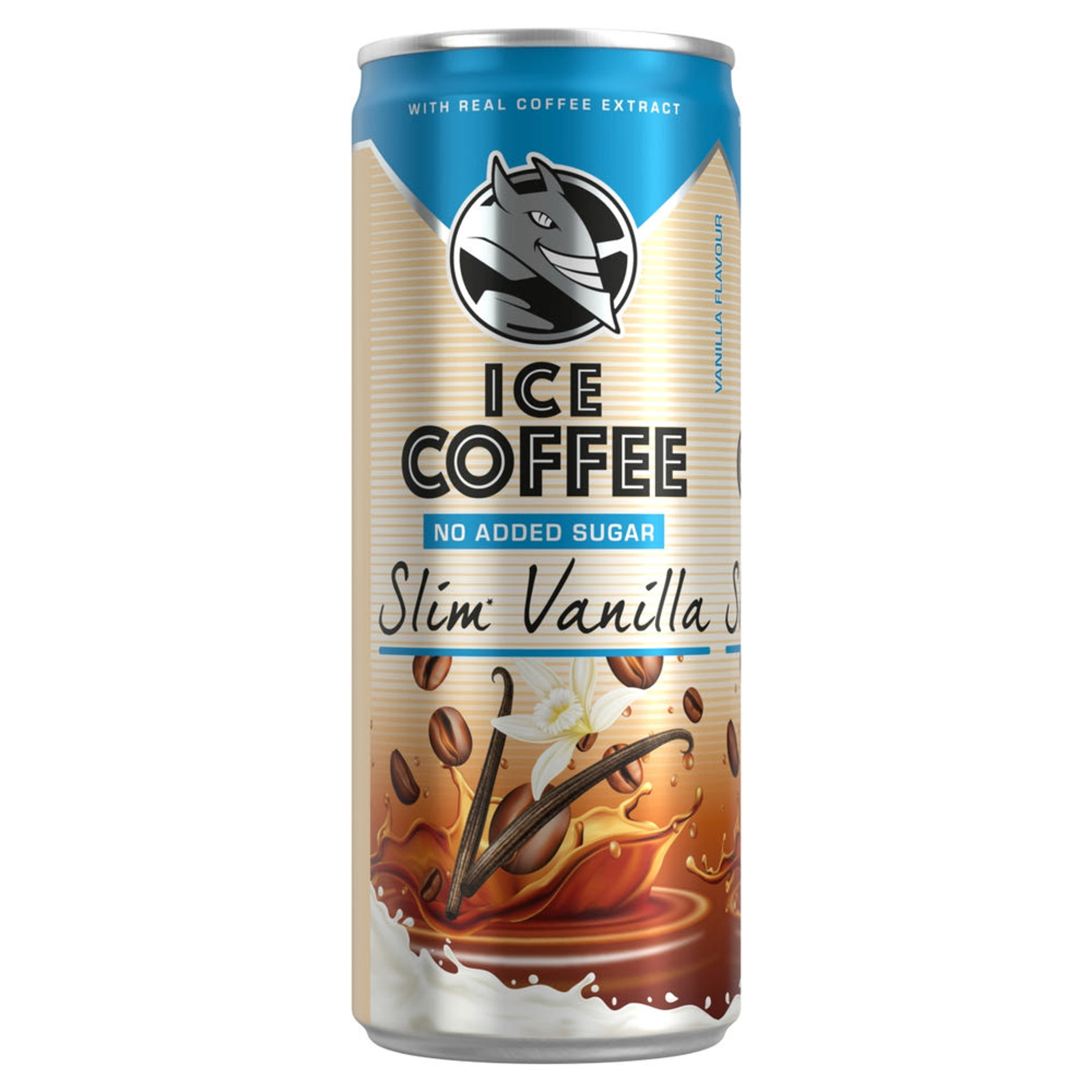 HELL Ice Coffee Slim Vanilla UHT Bourbon vanília ízű ital tejjel, kávékivonattal 250 ml