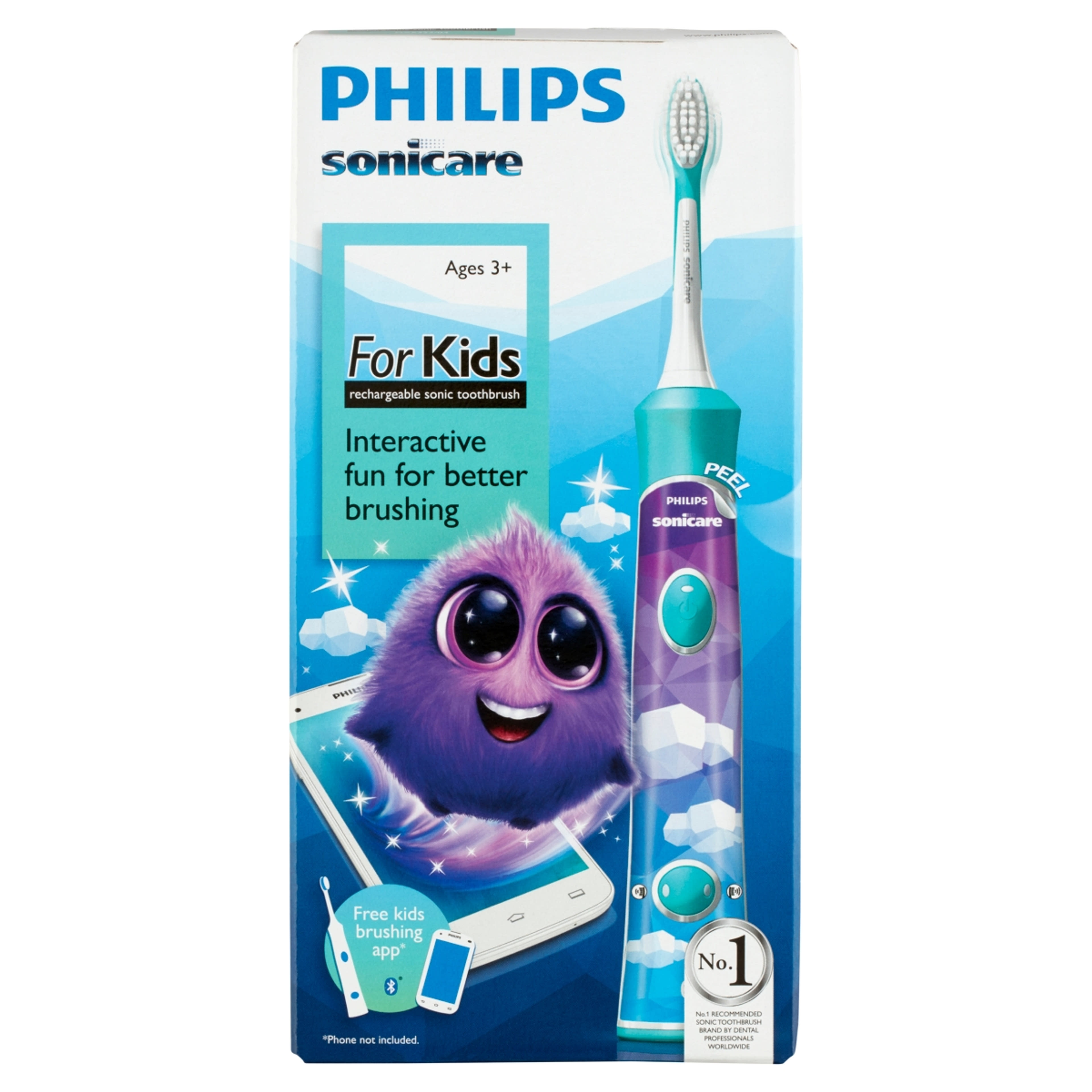 Philips Sonicare Kids 3+ elektromos fogkefe - 1 db-1