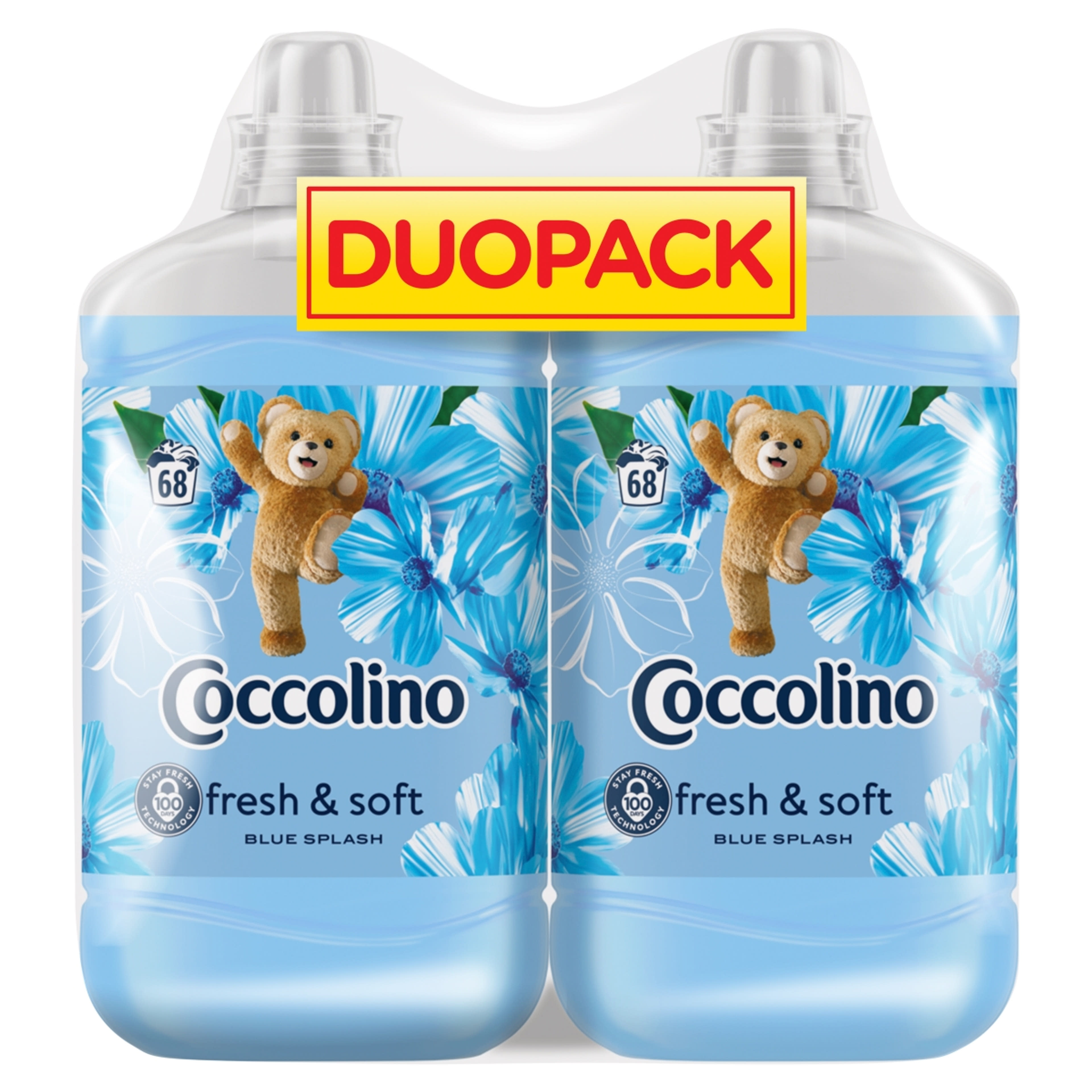 Coccolino Fresh & Soft Blue Splash öblítőkoncentrátum 68 mosás 2 x 1700 ml - 3400 ml