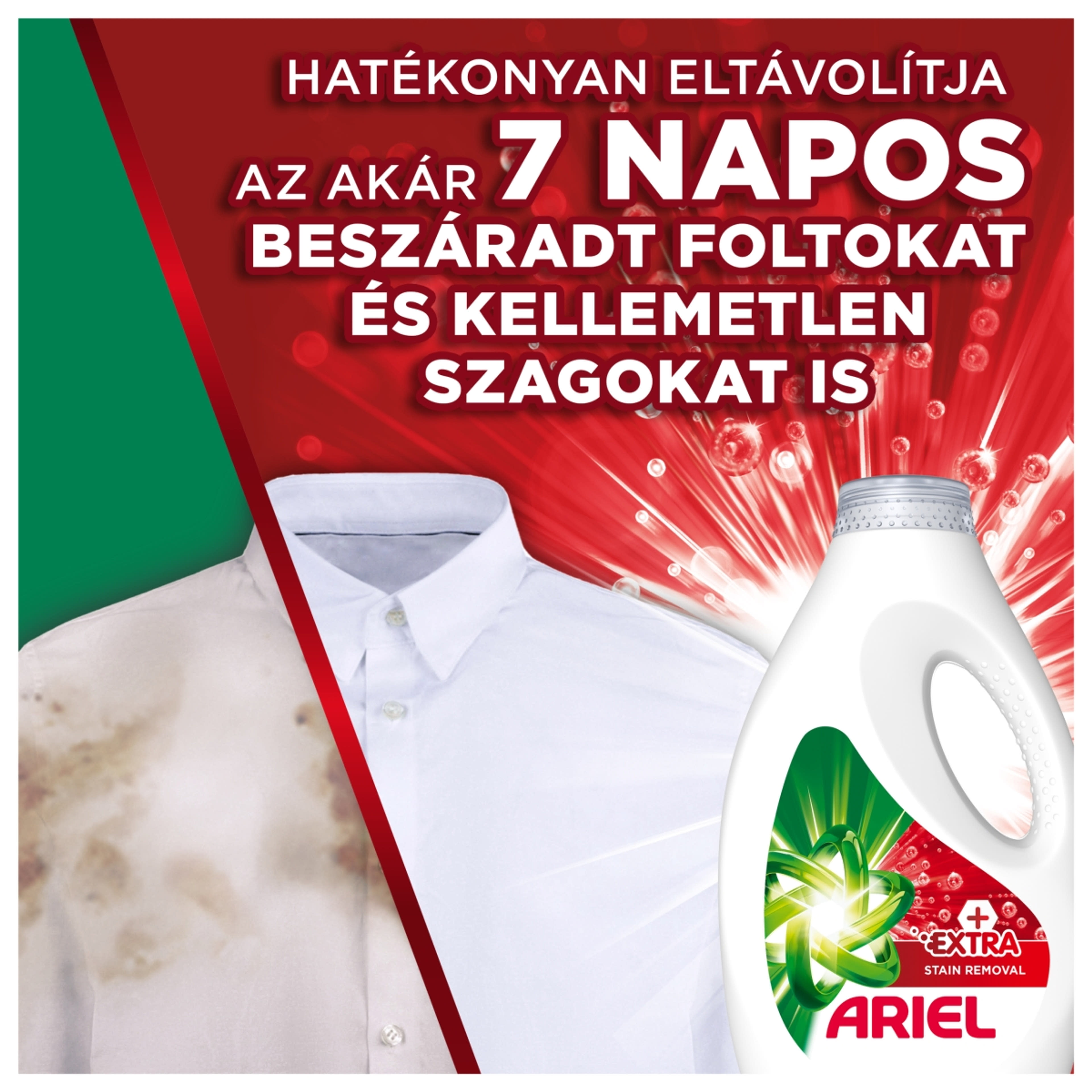 Ariel Extra Clean folyékony mosószer, 30 mosáshoz - 1350 ml-3