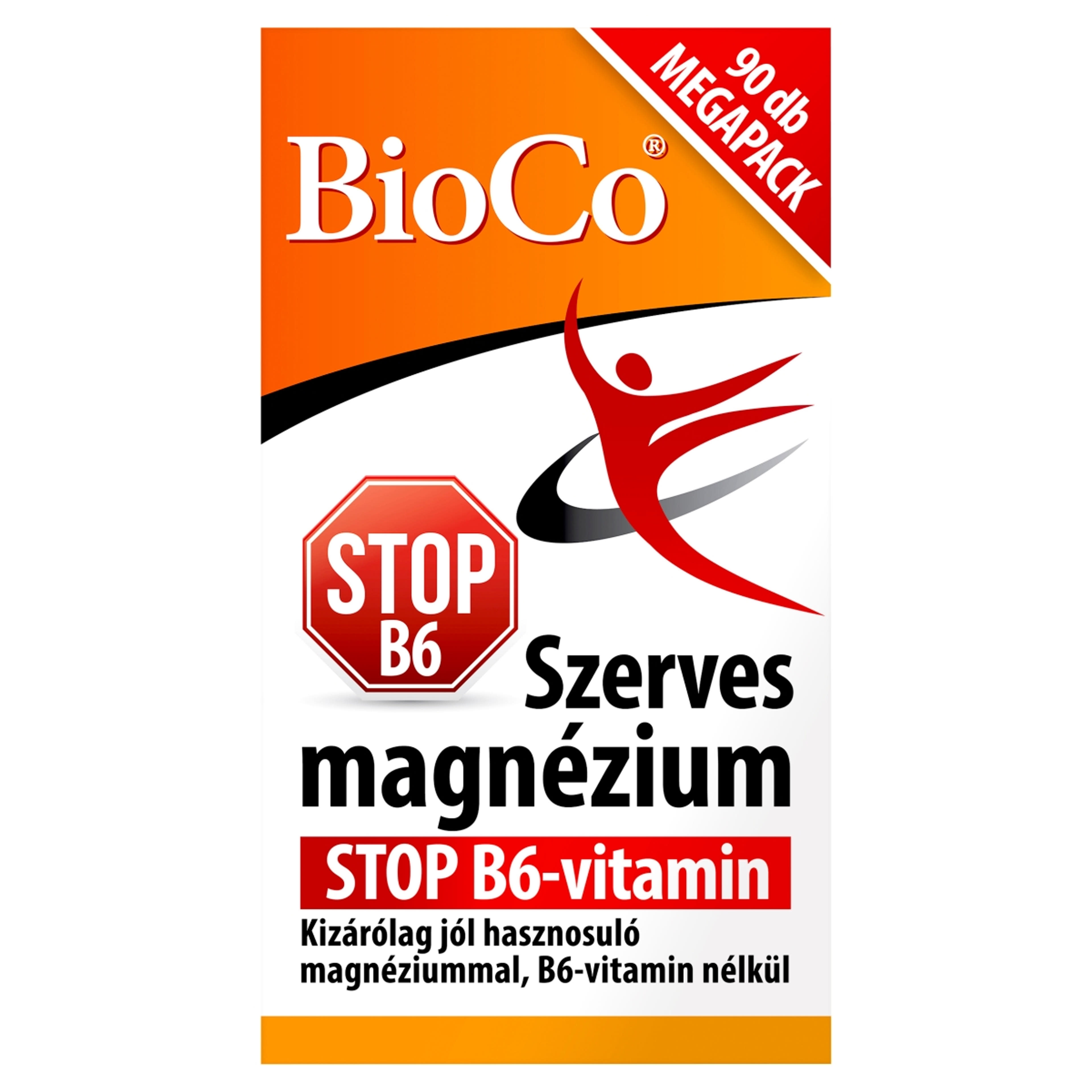 Bioco szerves magnézium stop B6 vitamin tabletta - 90 db