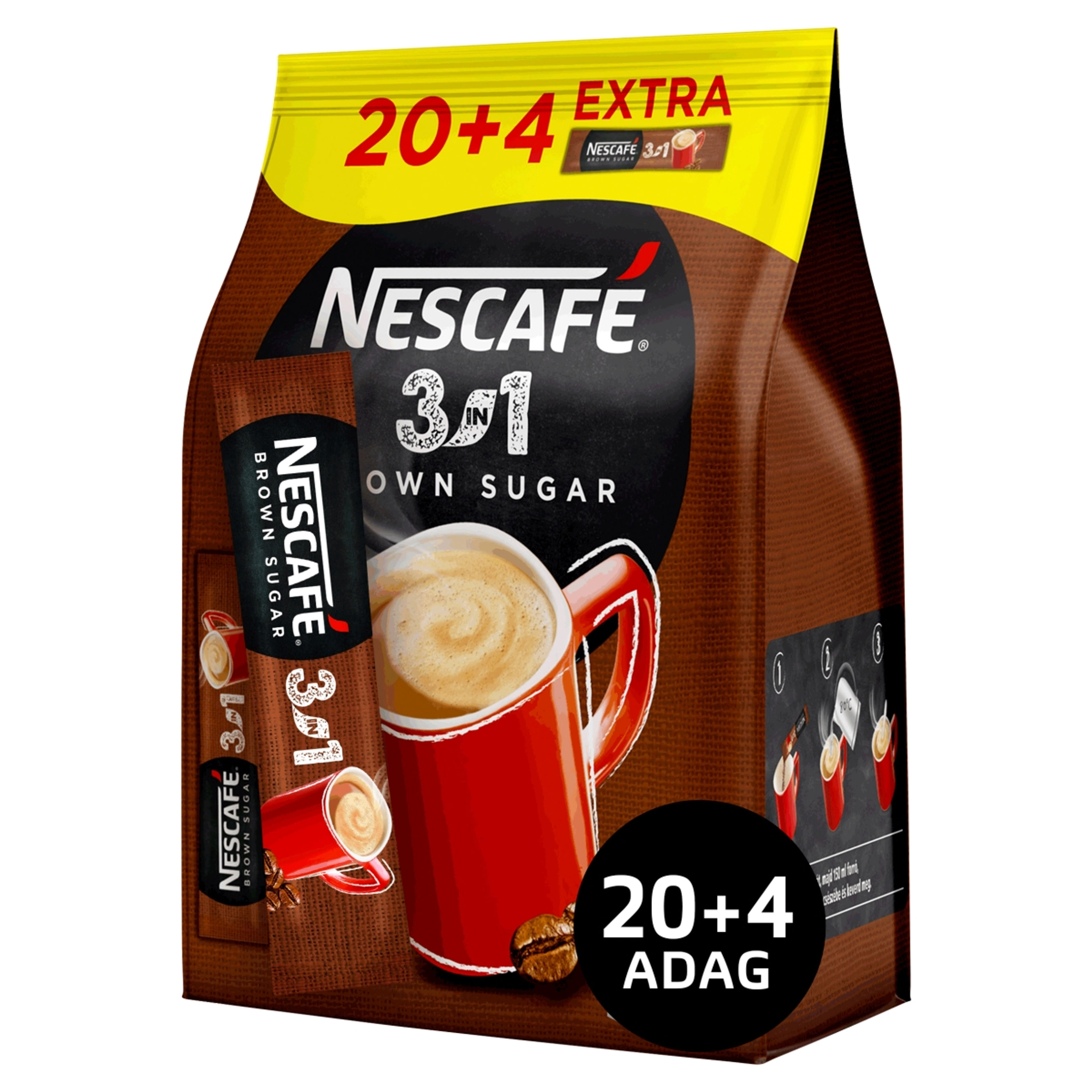 Nescafé  3in1 barna cukros kávéspecialitás 24 db - 17 g-3