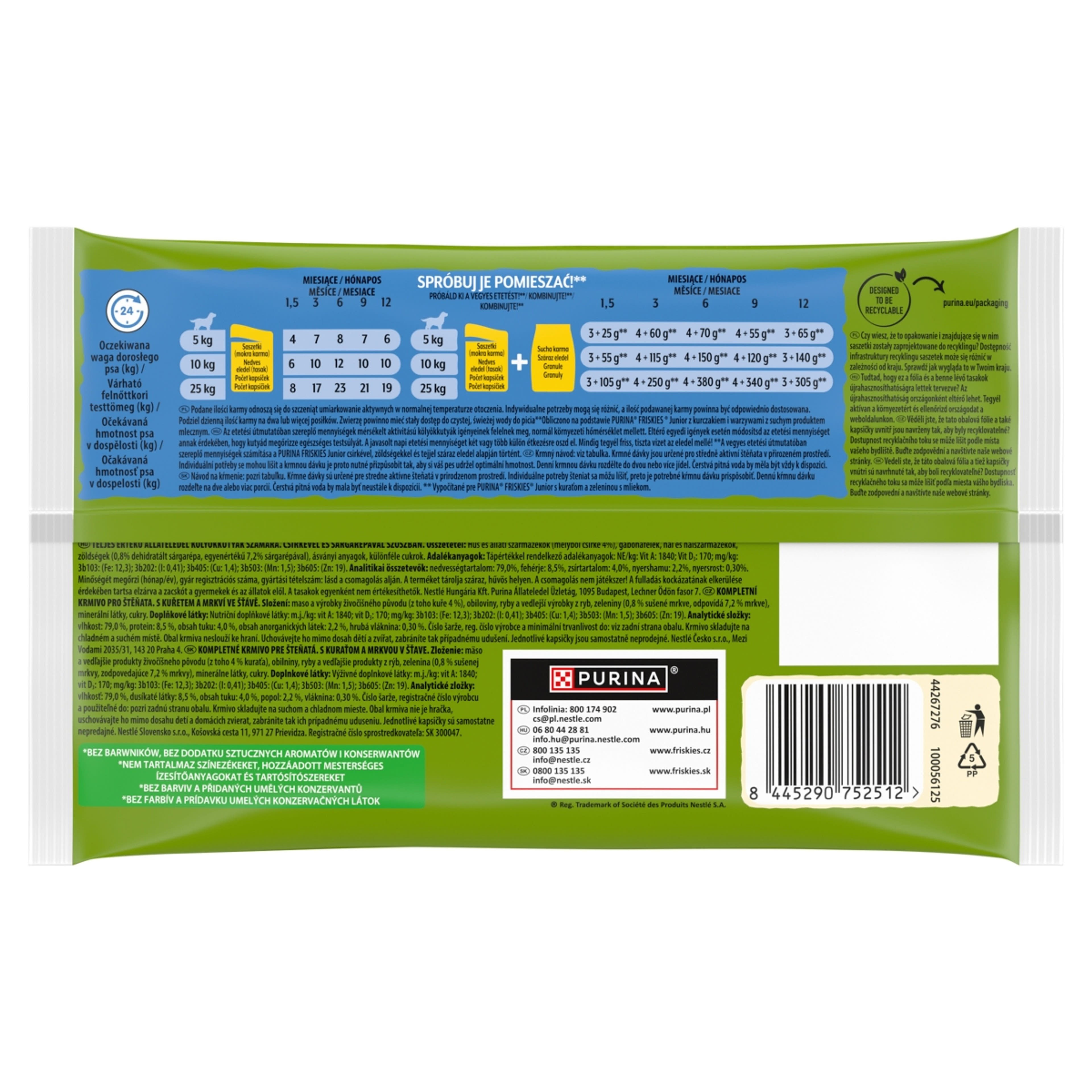 Friskies Junior szószos alutasak kutyáknak 4x85g - 340 g-2