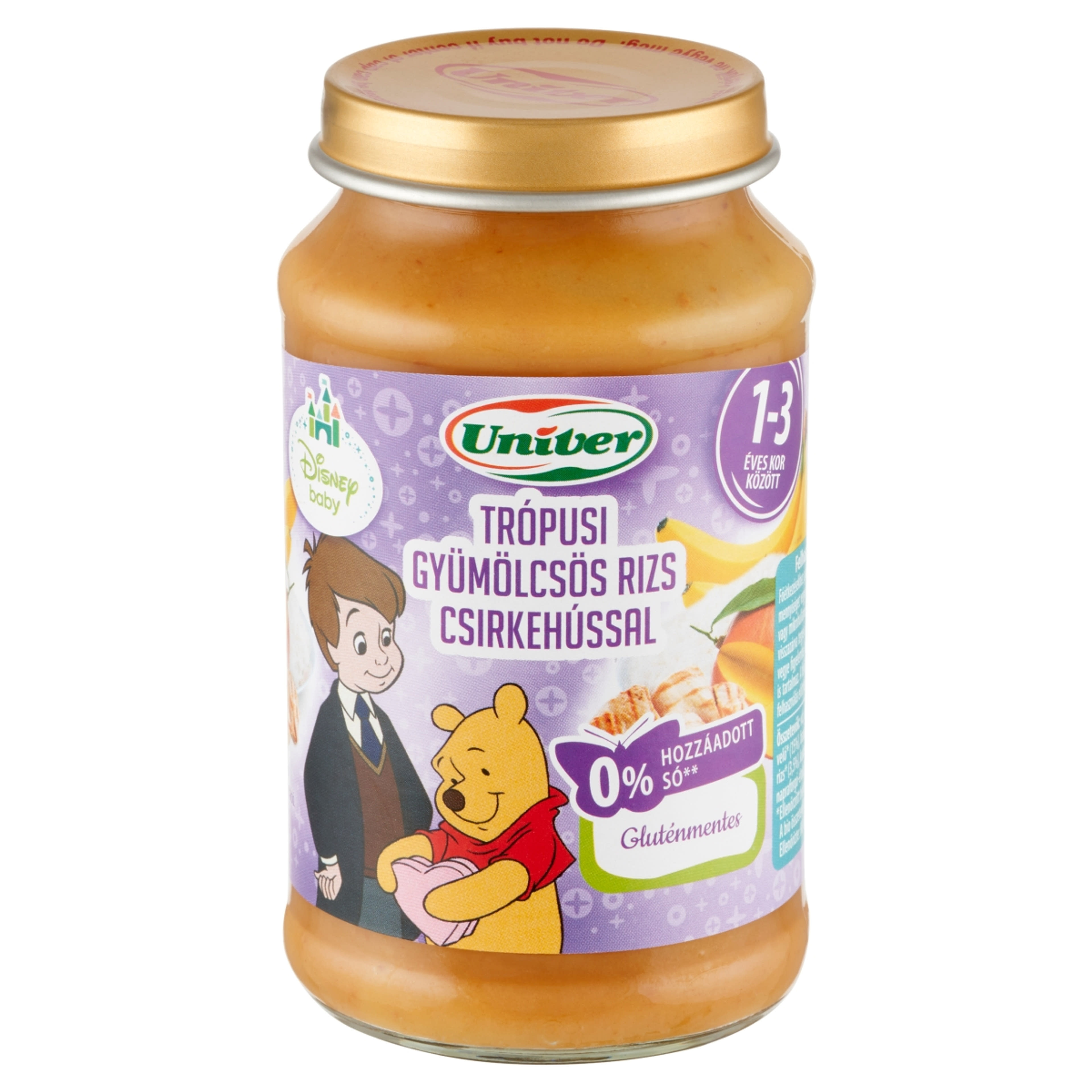 Univer Bébiétel Trópusi gyümölcsös rizs, Csirkemell 1-3 Éves Korig - 220 g-2