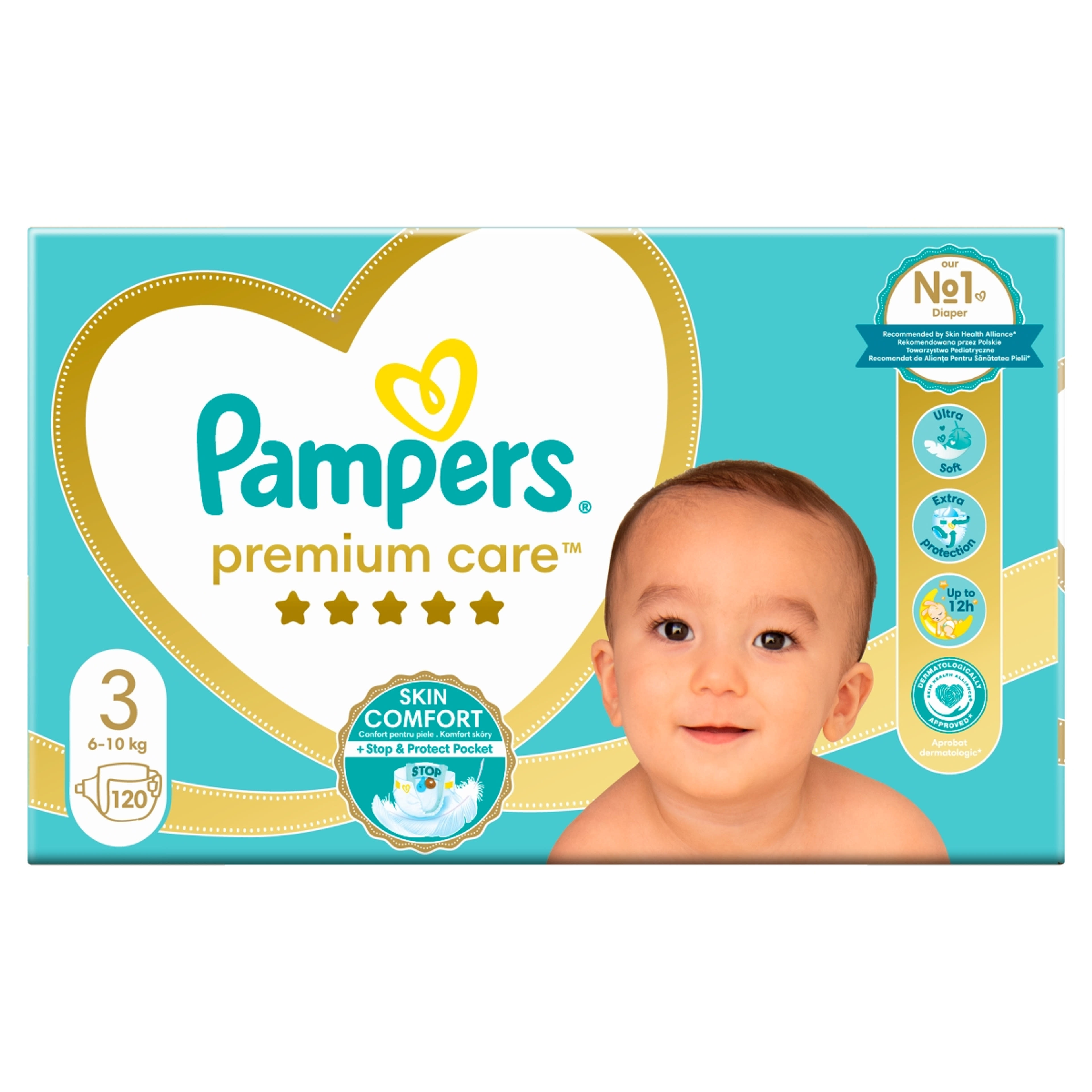 Pampers Premium Care Megabox 3-as 6-10 kg - 120 db