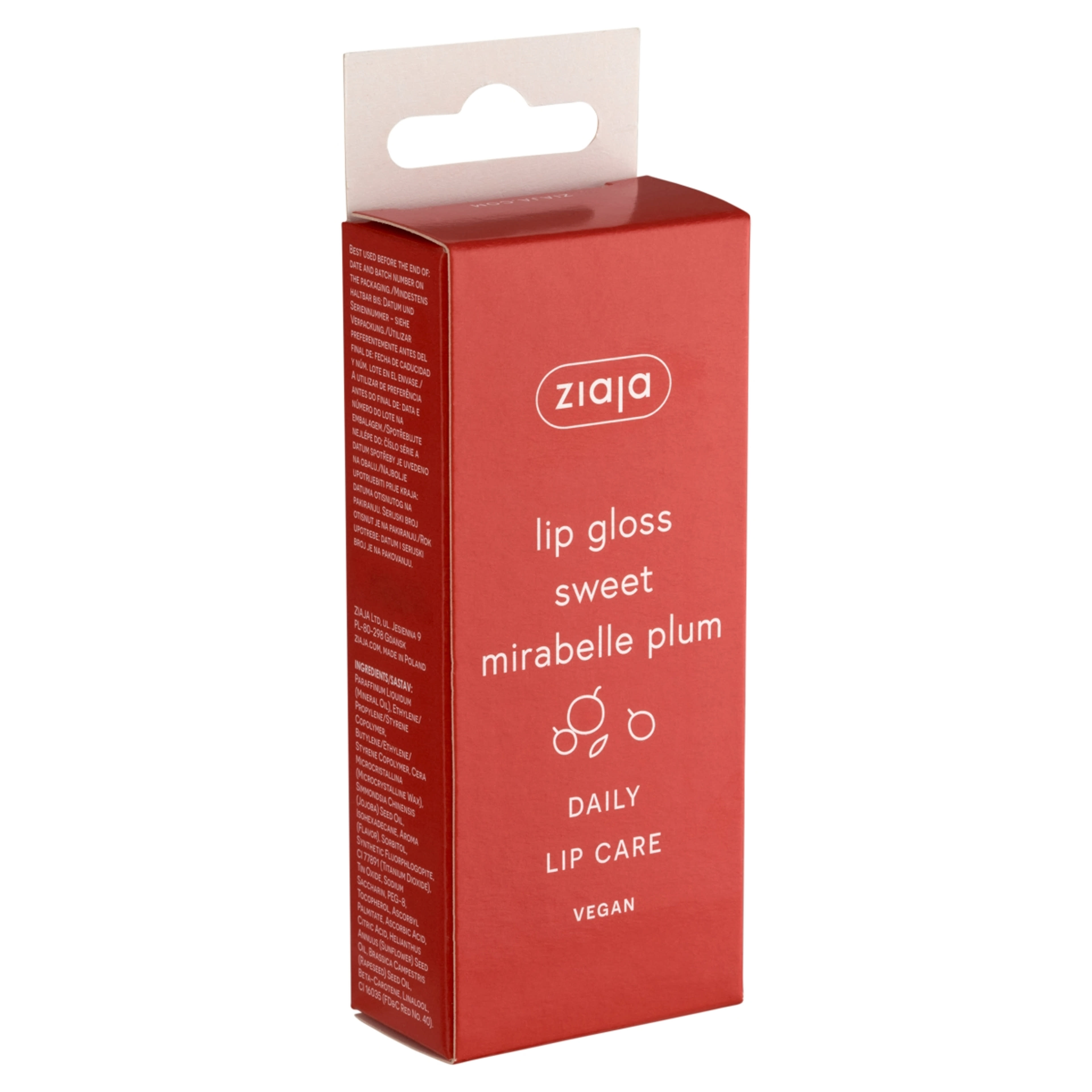 Ziaja ajakápoló mirabella szilvával - 12 ml-3