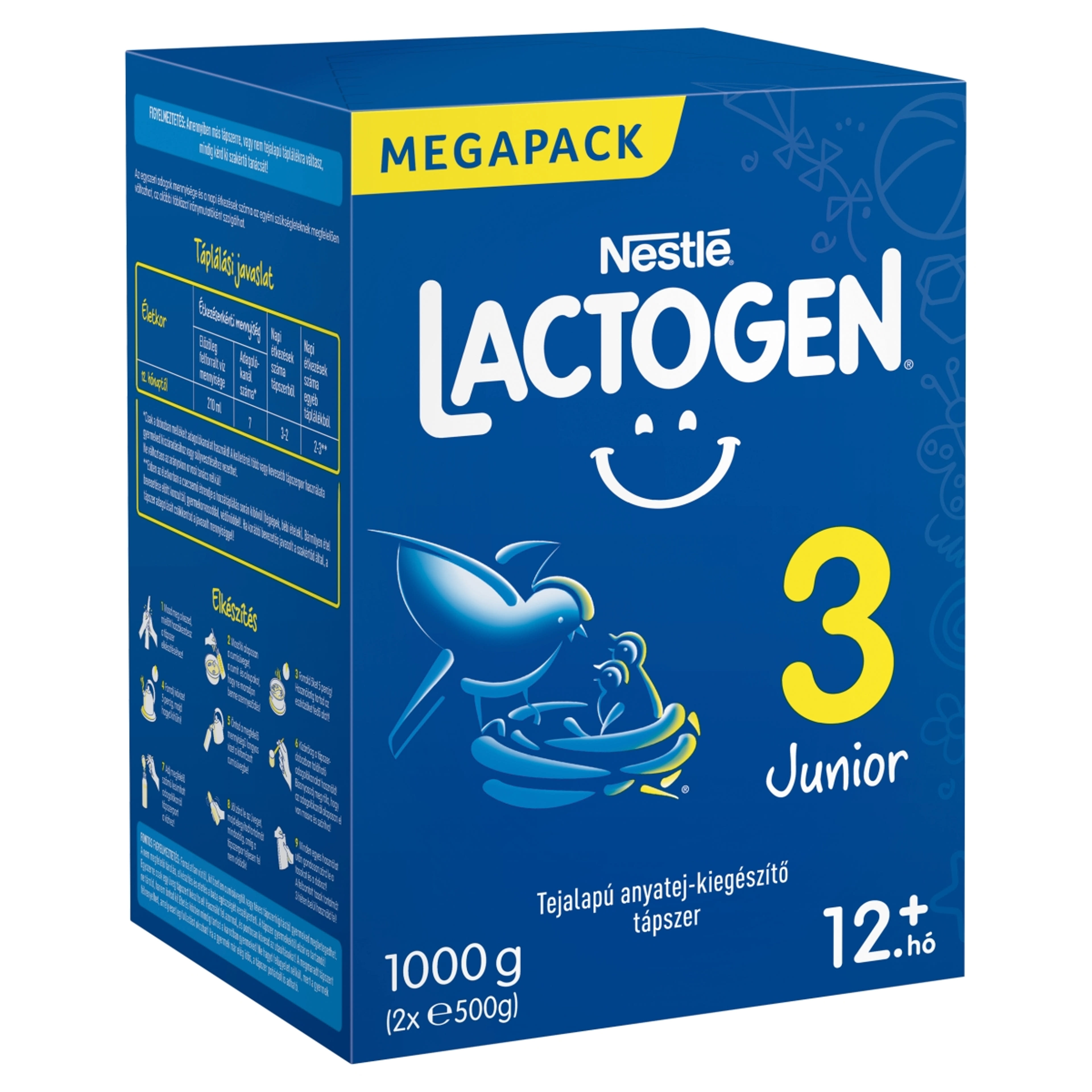 Nestlé Lactogen 3 Junior tápszer 12 hónapos kortól - 1000 g-2