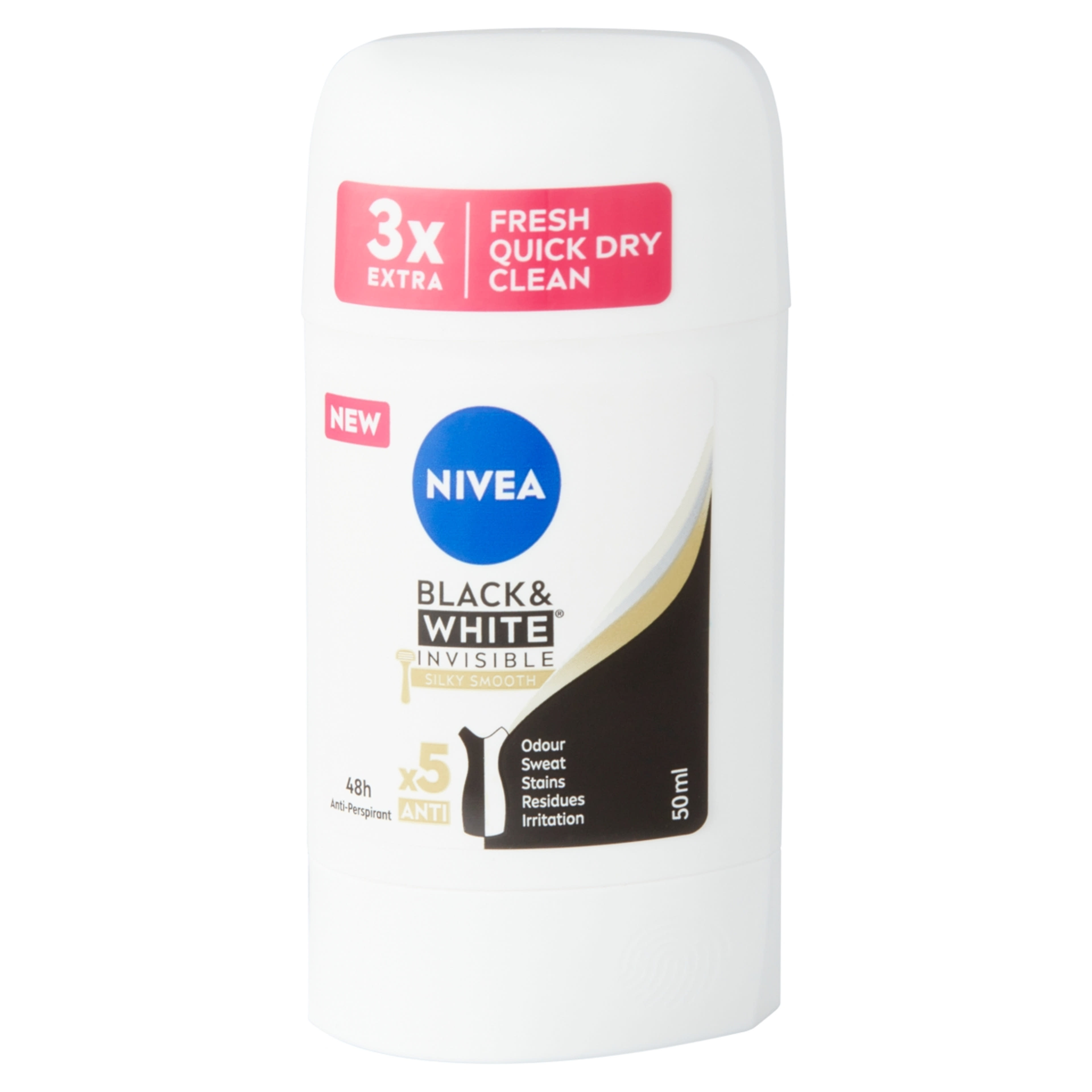 Nivea Blck&White Invisible Silky deo stift - 50 ml-3