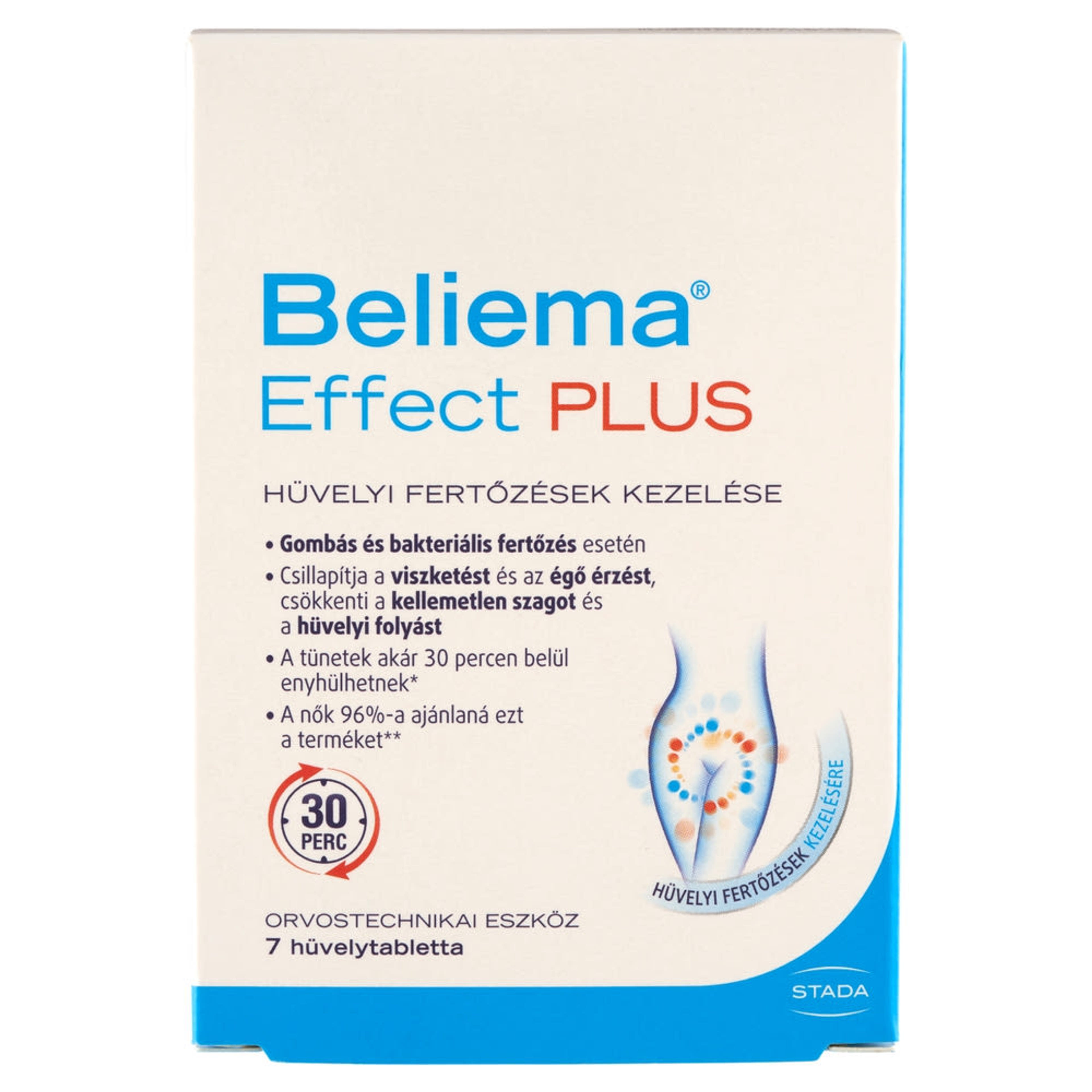 Beliema Effect Plus hüvelytabletta - 7 db