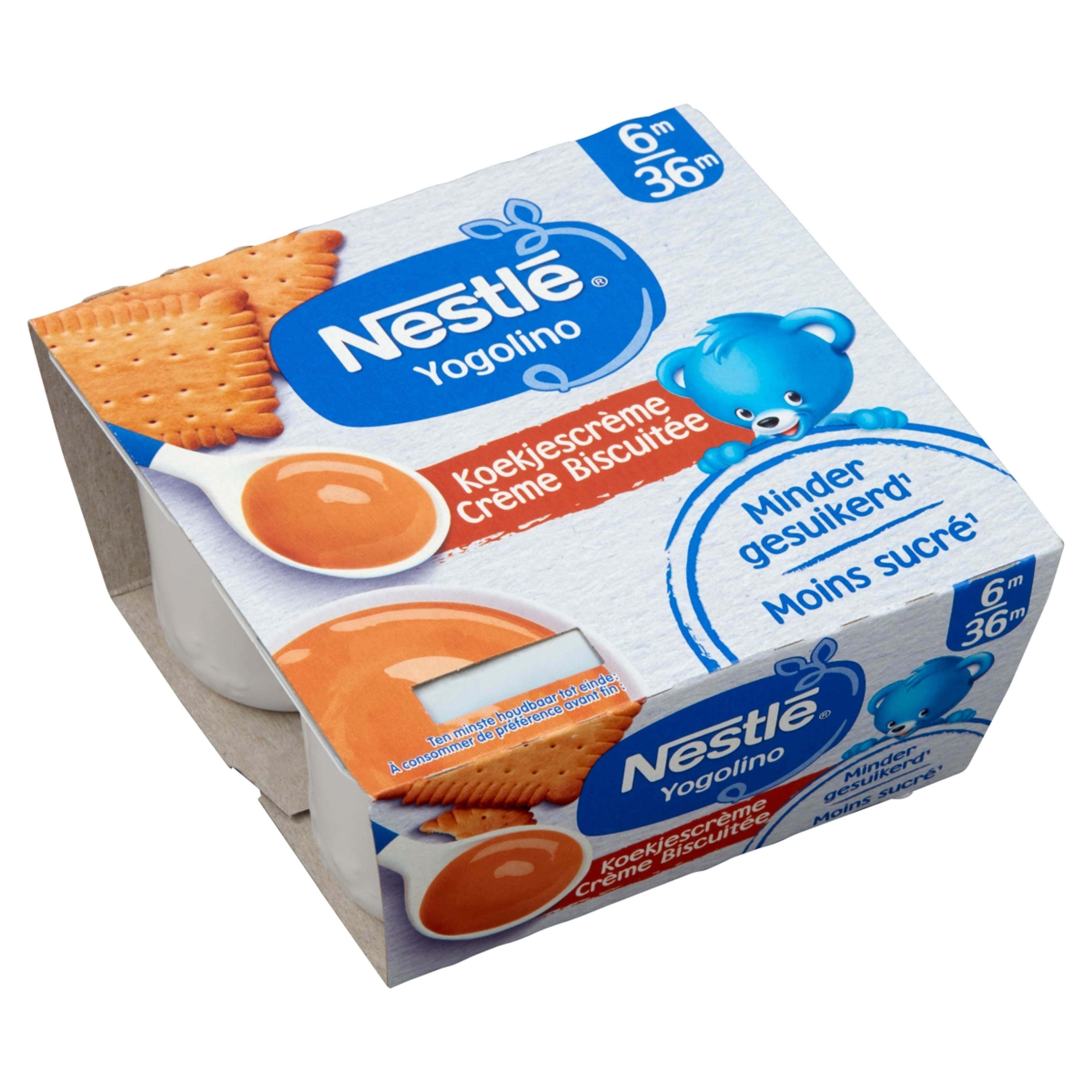 Nestlé Yogolino Bébidesszert Kekszes Ízesítéssel 6 Hónapos Kortól 4*100g - 400 g-2
