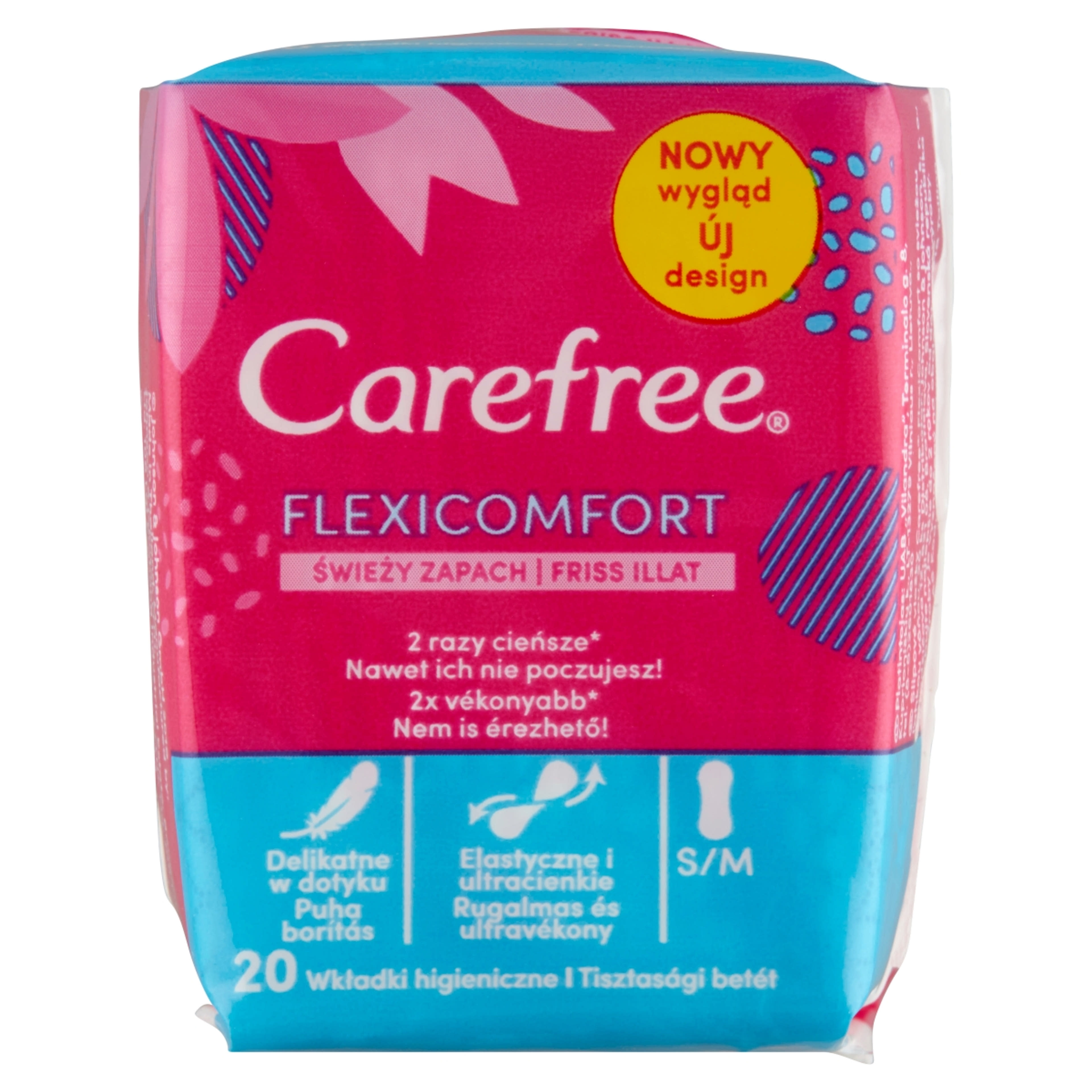 Carefree FlexiComfort tisztasági betét friss illattal - 20 db
