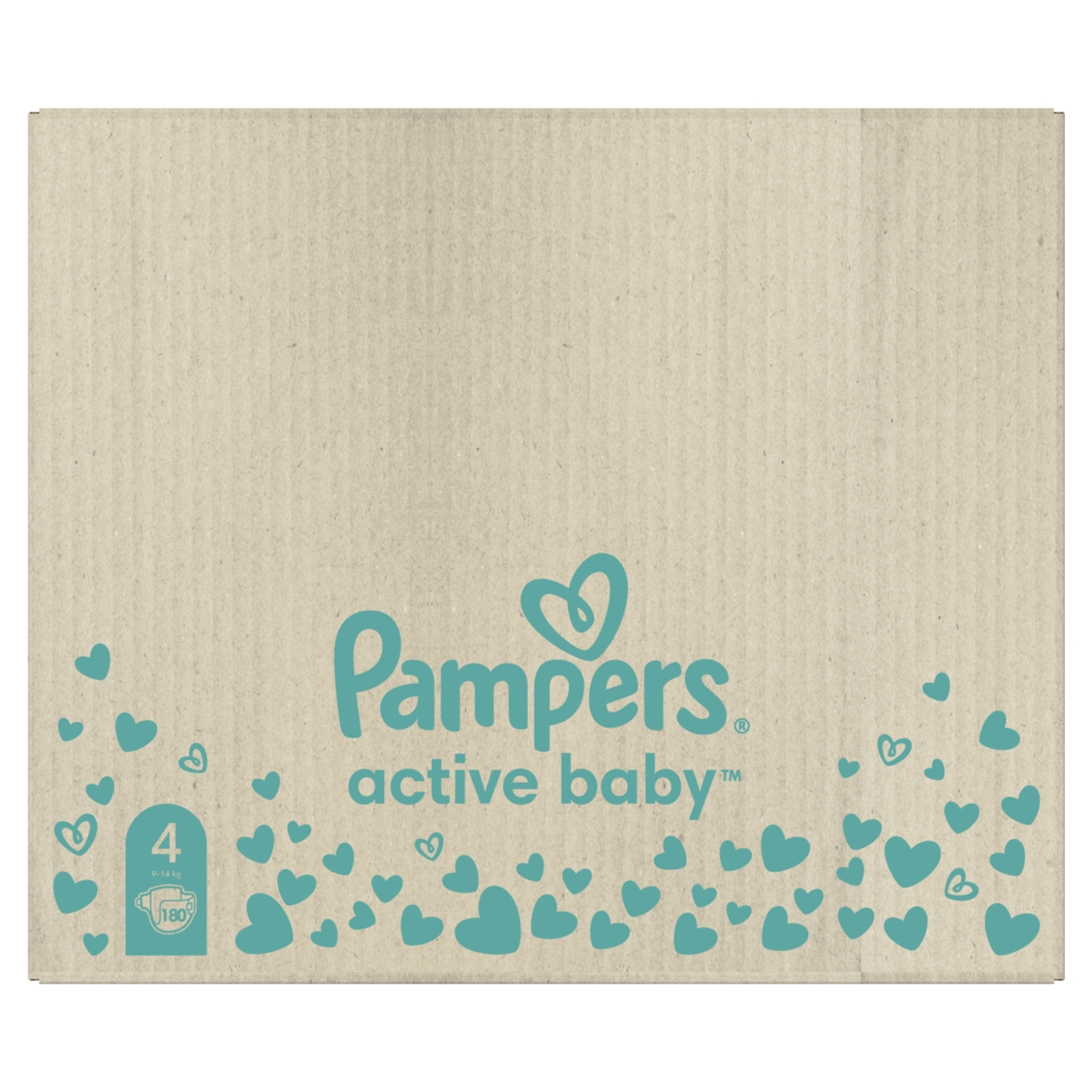 Pampers Active Baby monthly pack 4-es 9-14 kg - 180 db