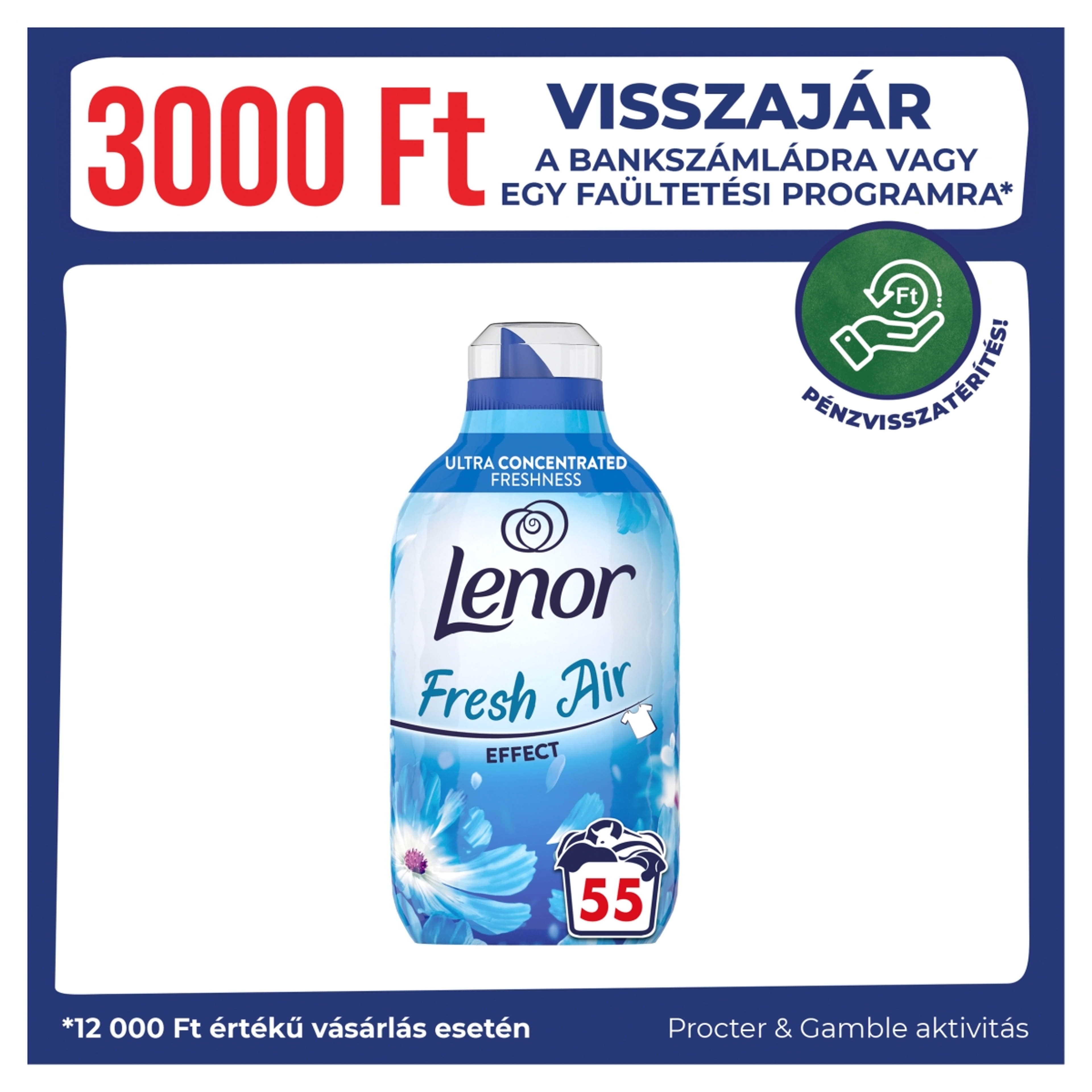 Lenor Fresh Air Effect Fresh Wind textilöblítő 55 mosáshoz - 770 ml