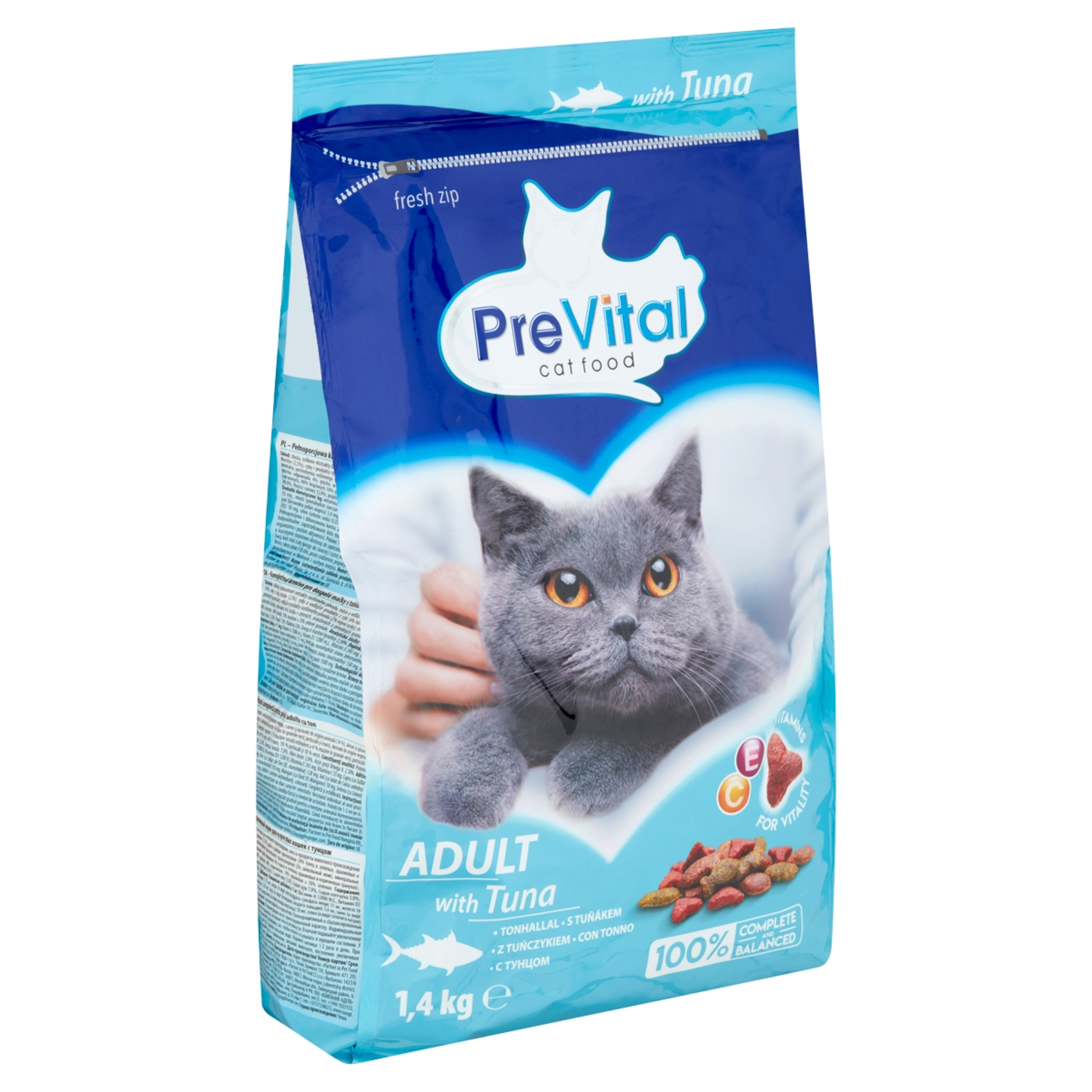 Prevital száraz eledel macskáknak, tonhallal - 1,4 kg-2